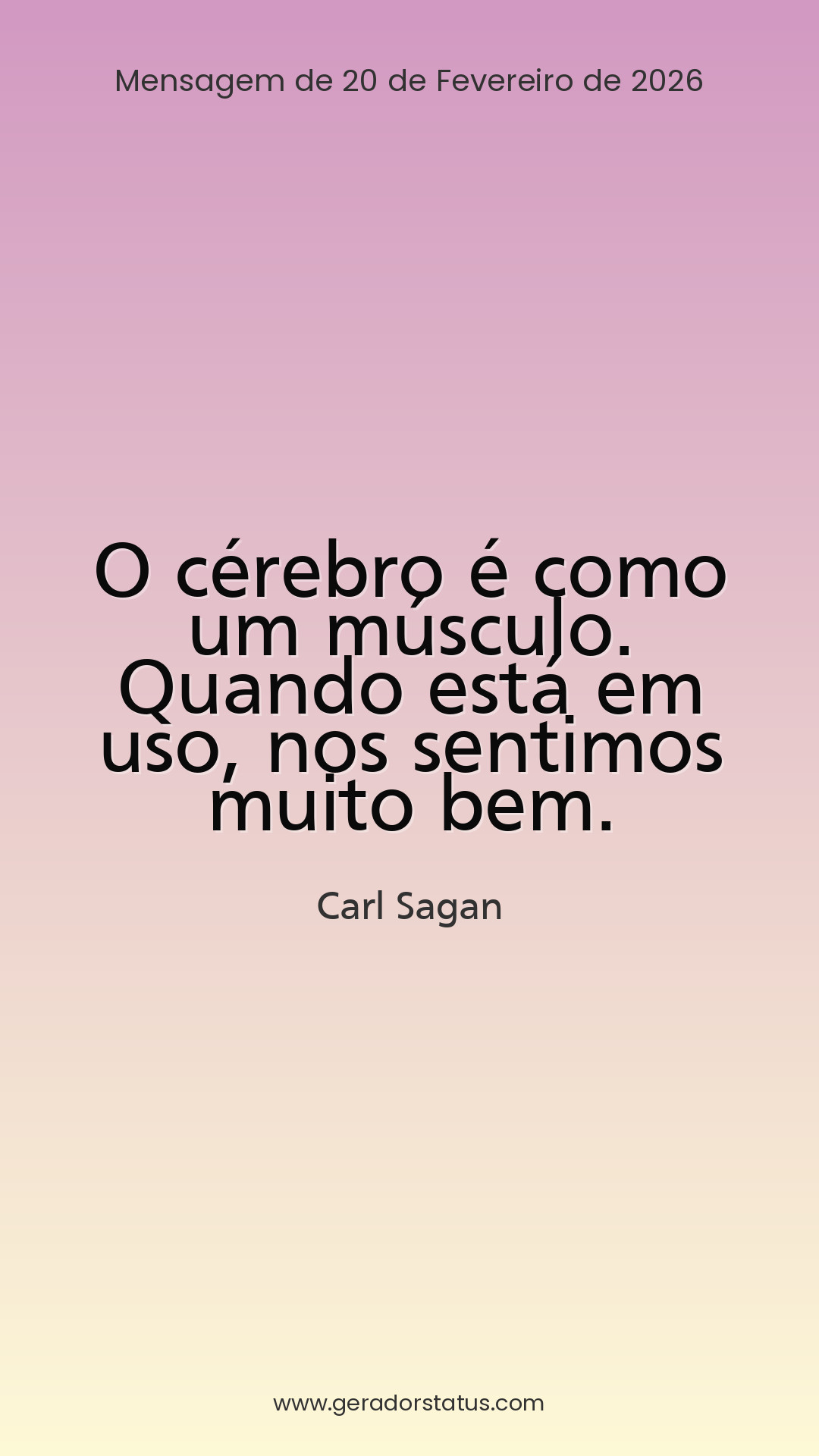 Status do dia: Citação