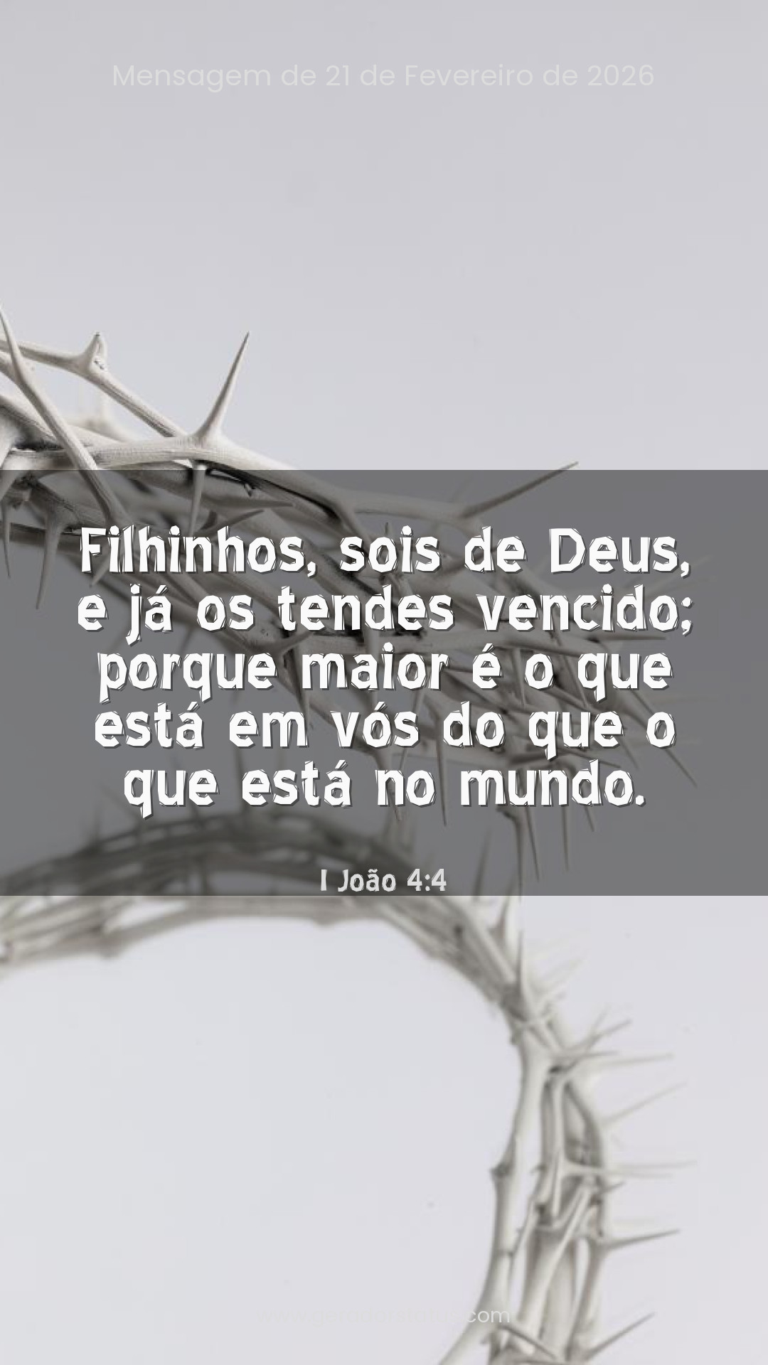 Status do dia: Versículo