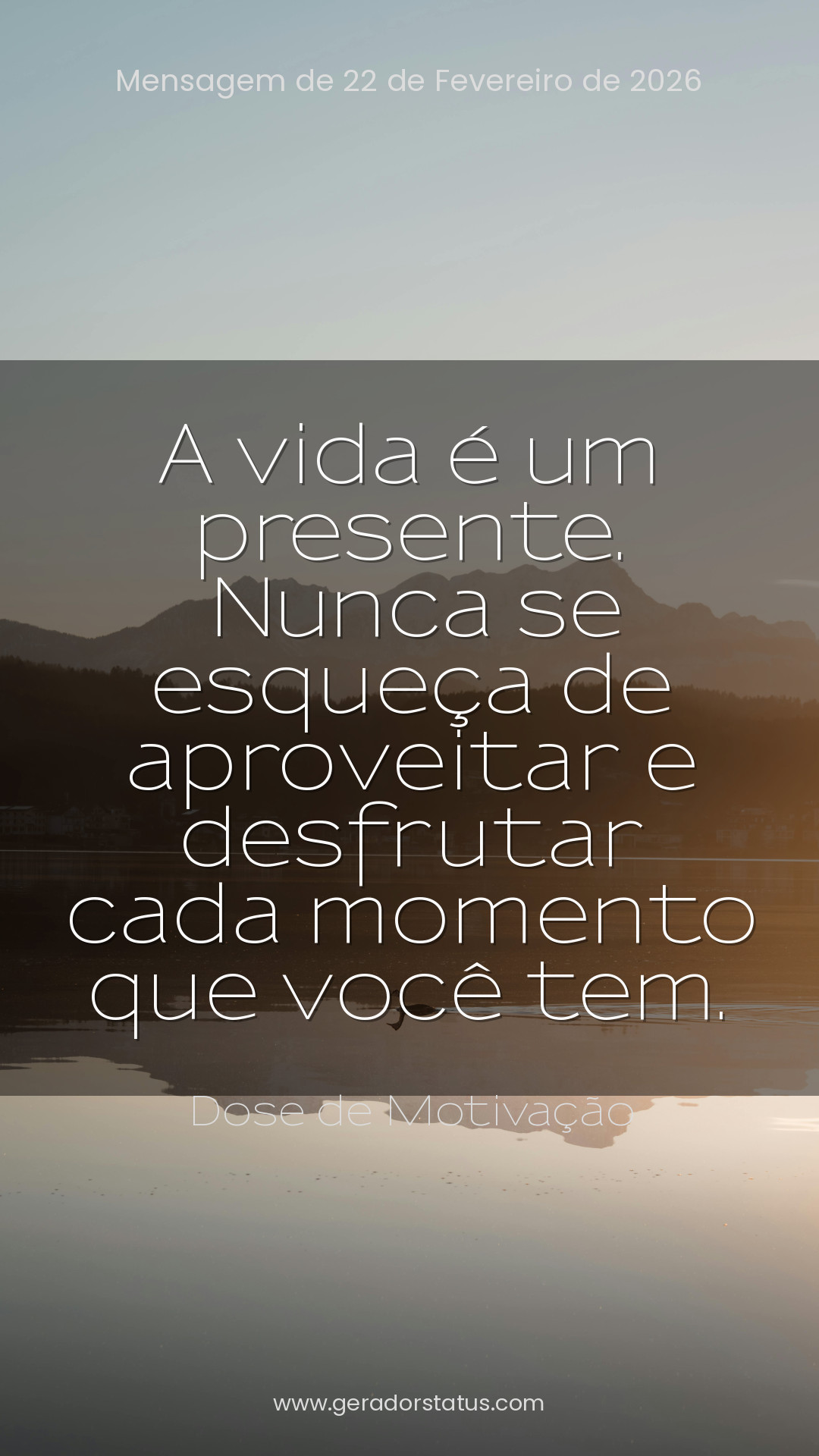 Status do dia: Motivacional