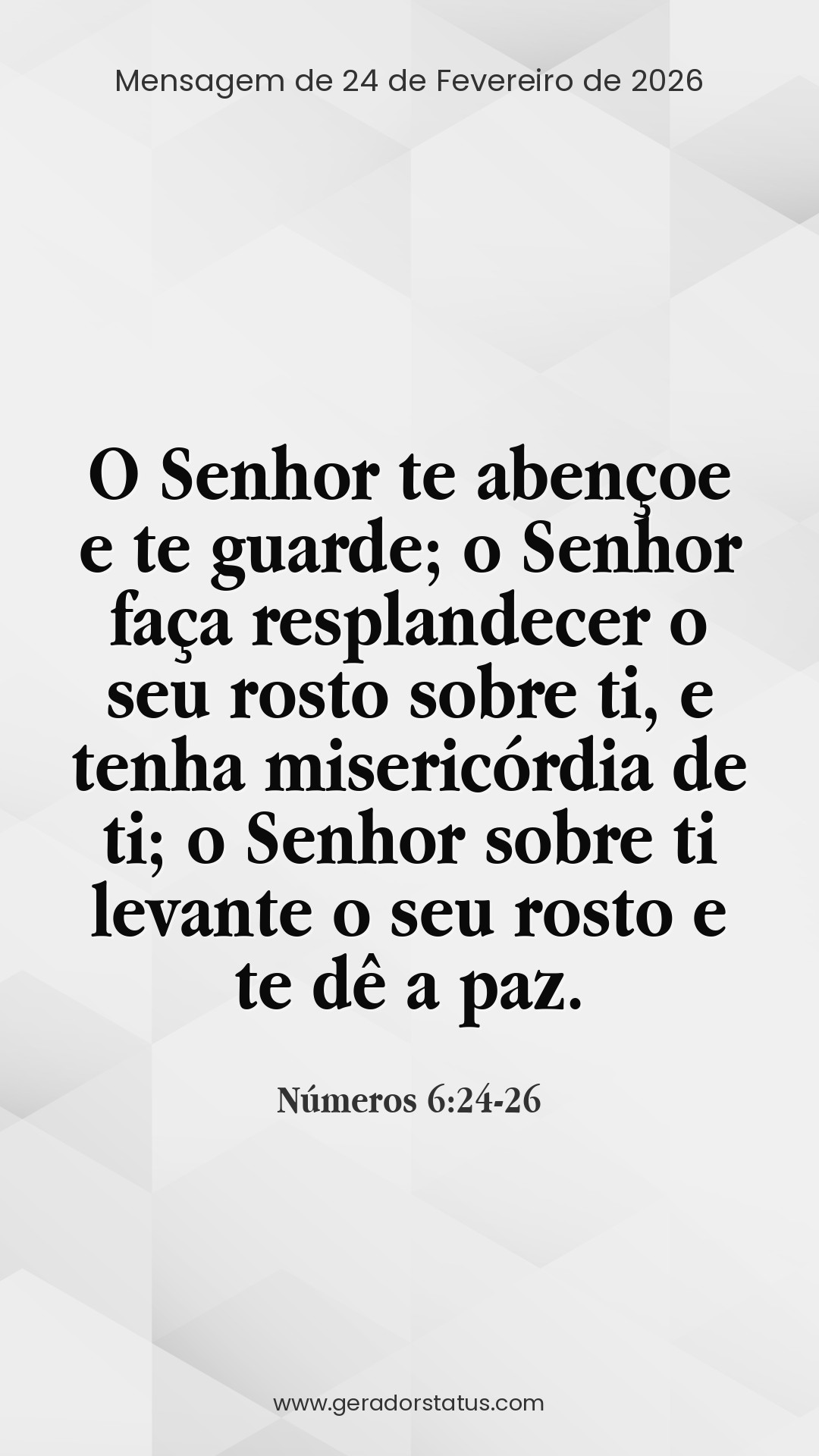 Status do dia: Versículo