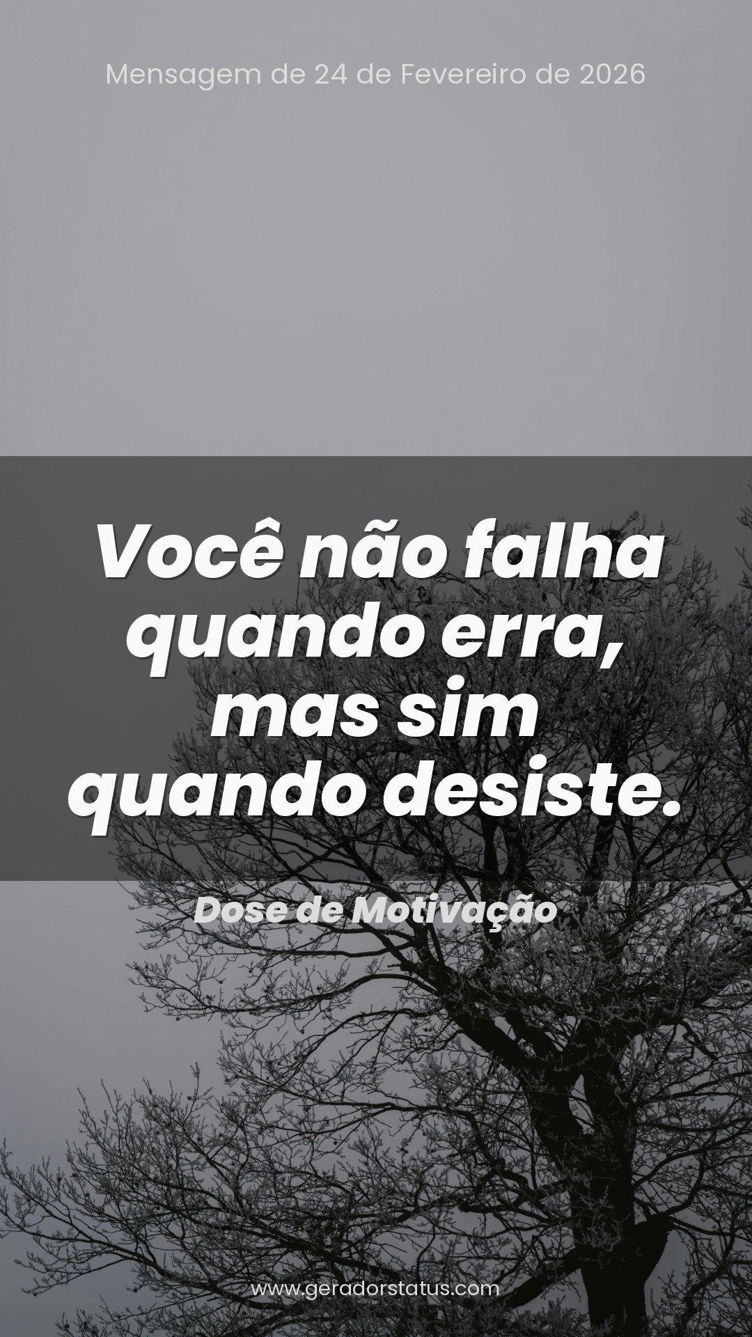 Status do dia: Motivacional