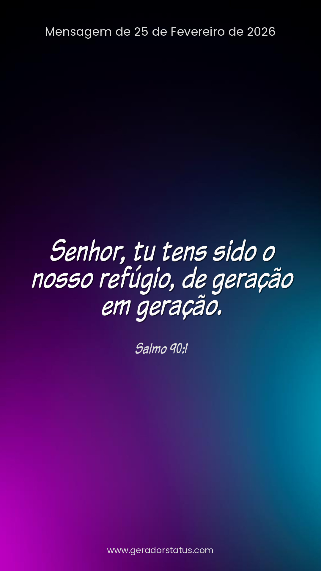 Status do dia: Salmo