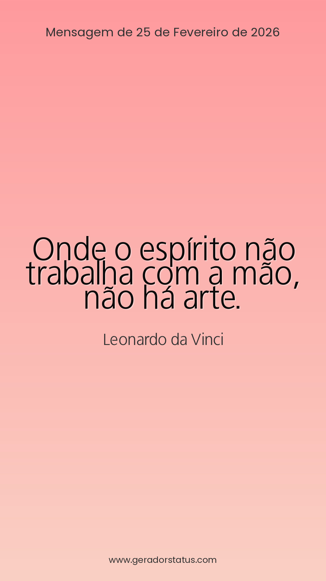 Status do dia: Reflexão