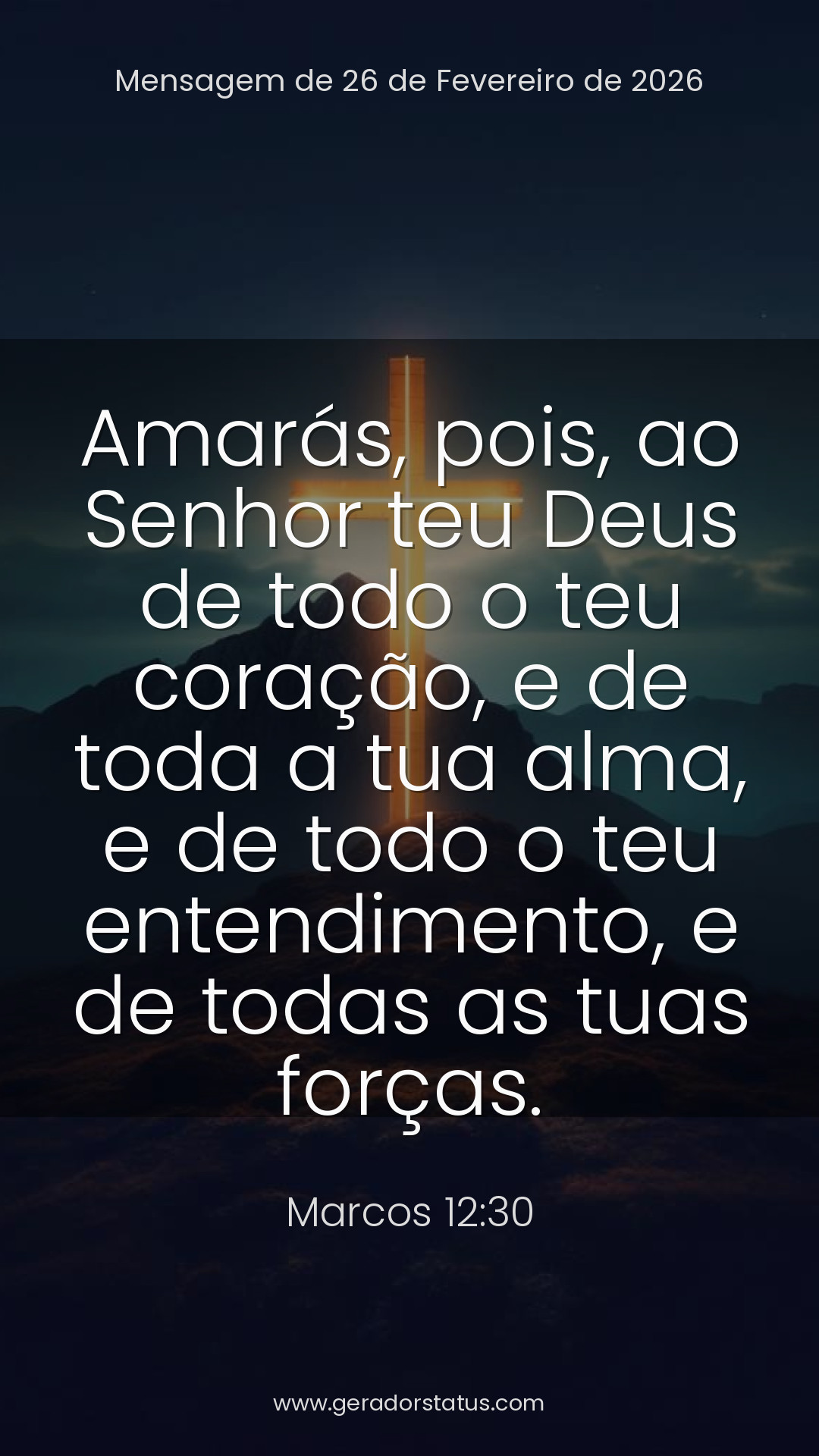 Status do dia: Versículo