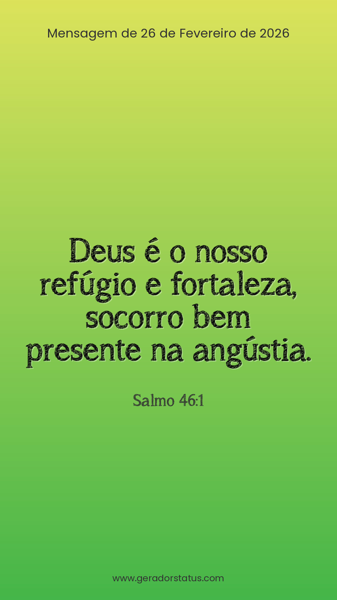 Status do dia: Salmo