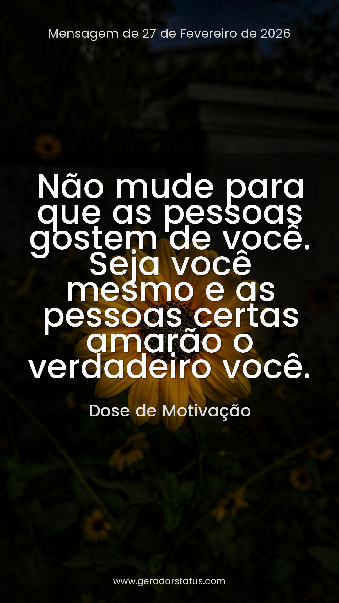 Status do dia: Motivacional