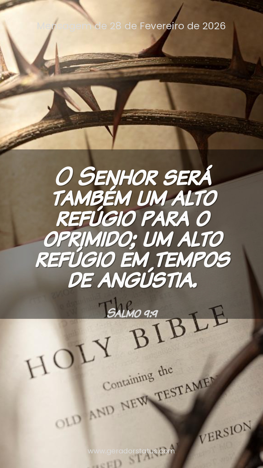 Status do dia: Salmo