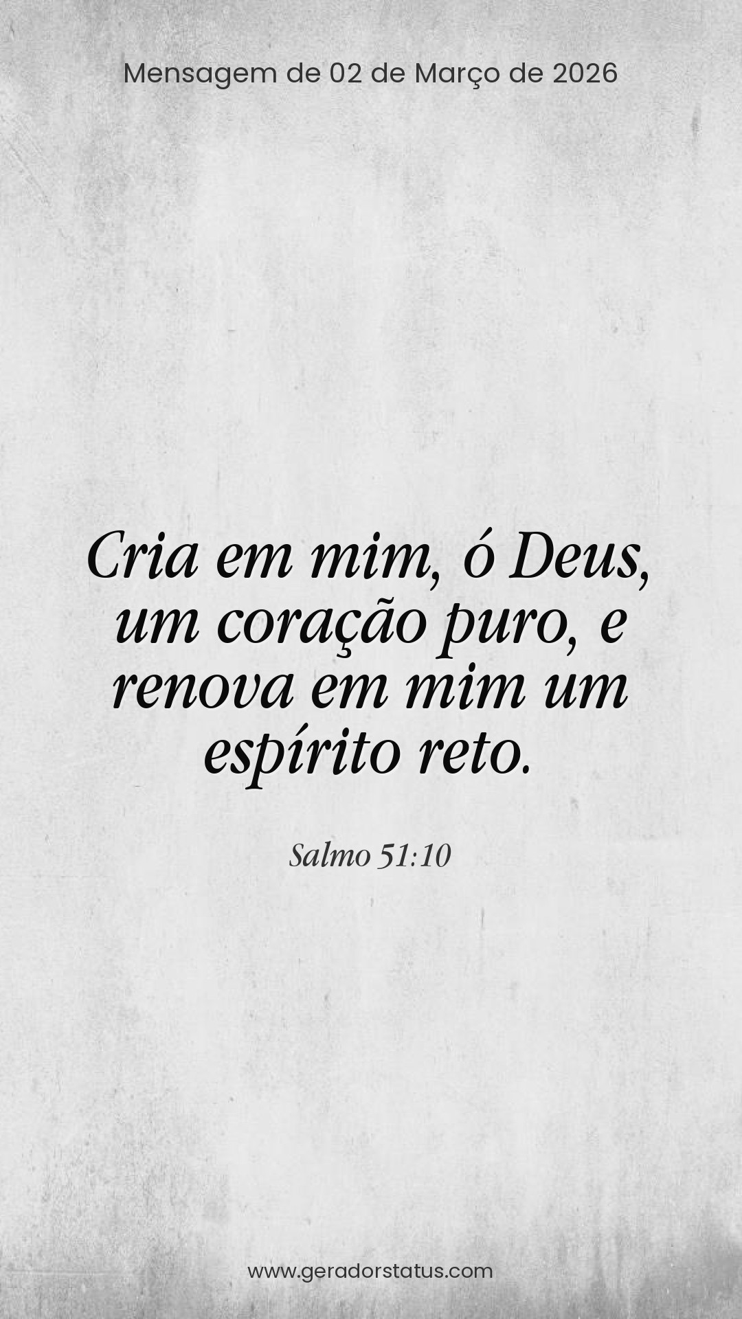 Status do dia: Salmo