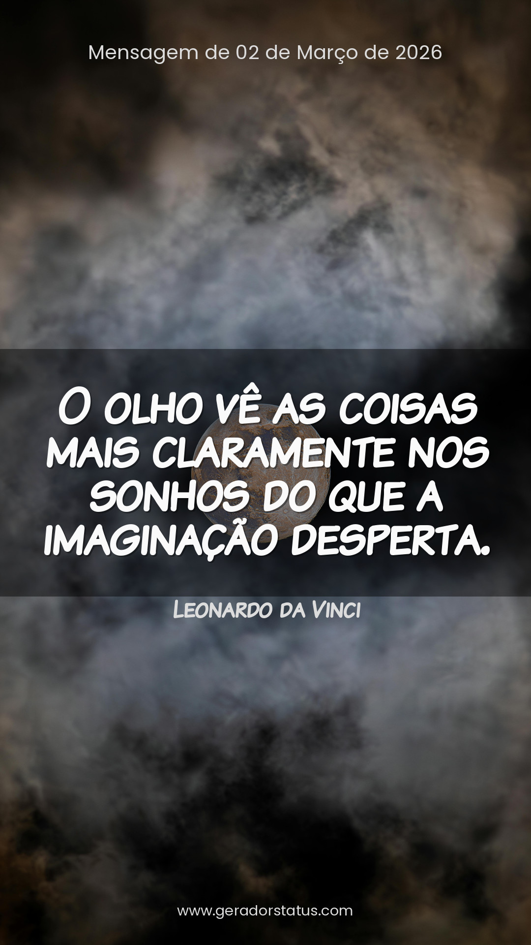 Status do dia: Reflexão