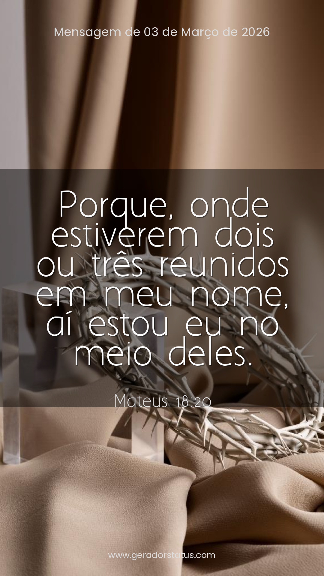 Status do dia: Versículo