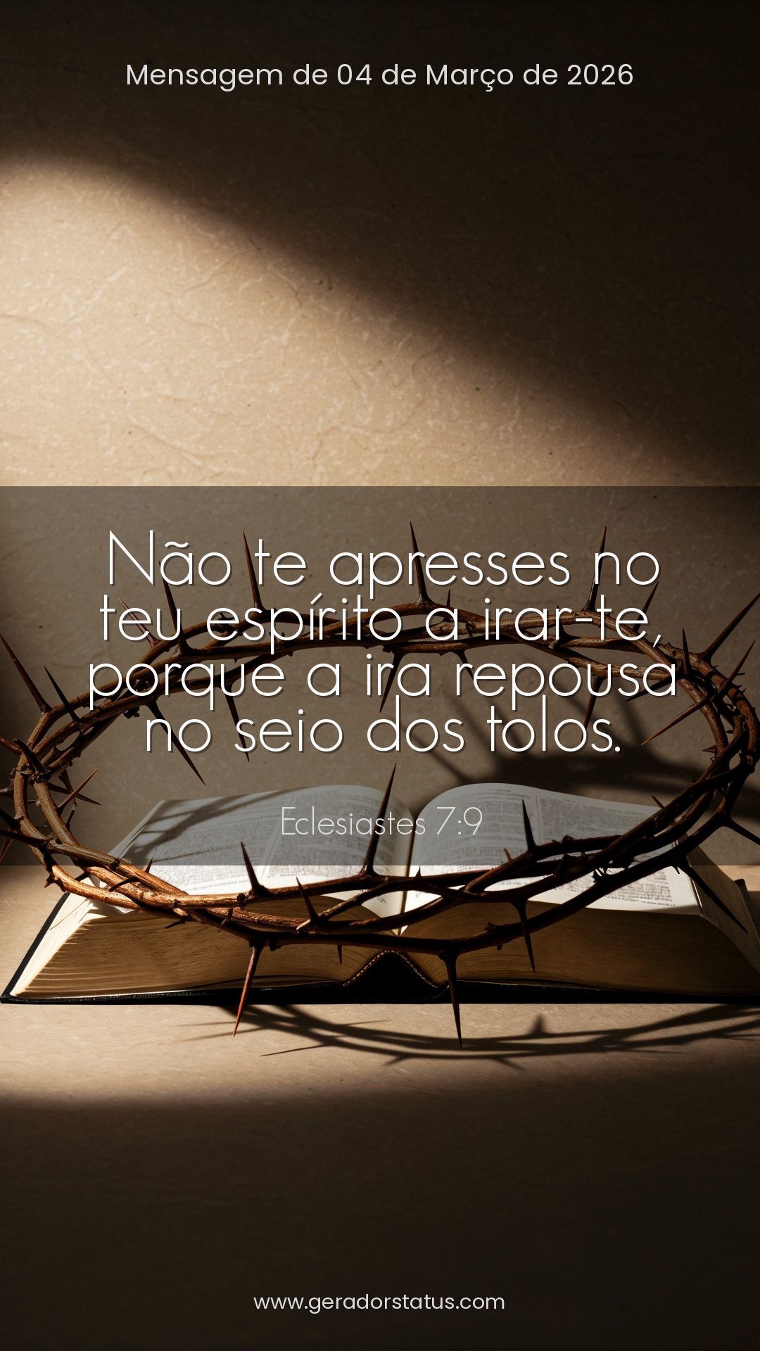 Status do dia: Versículo