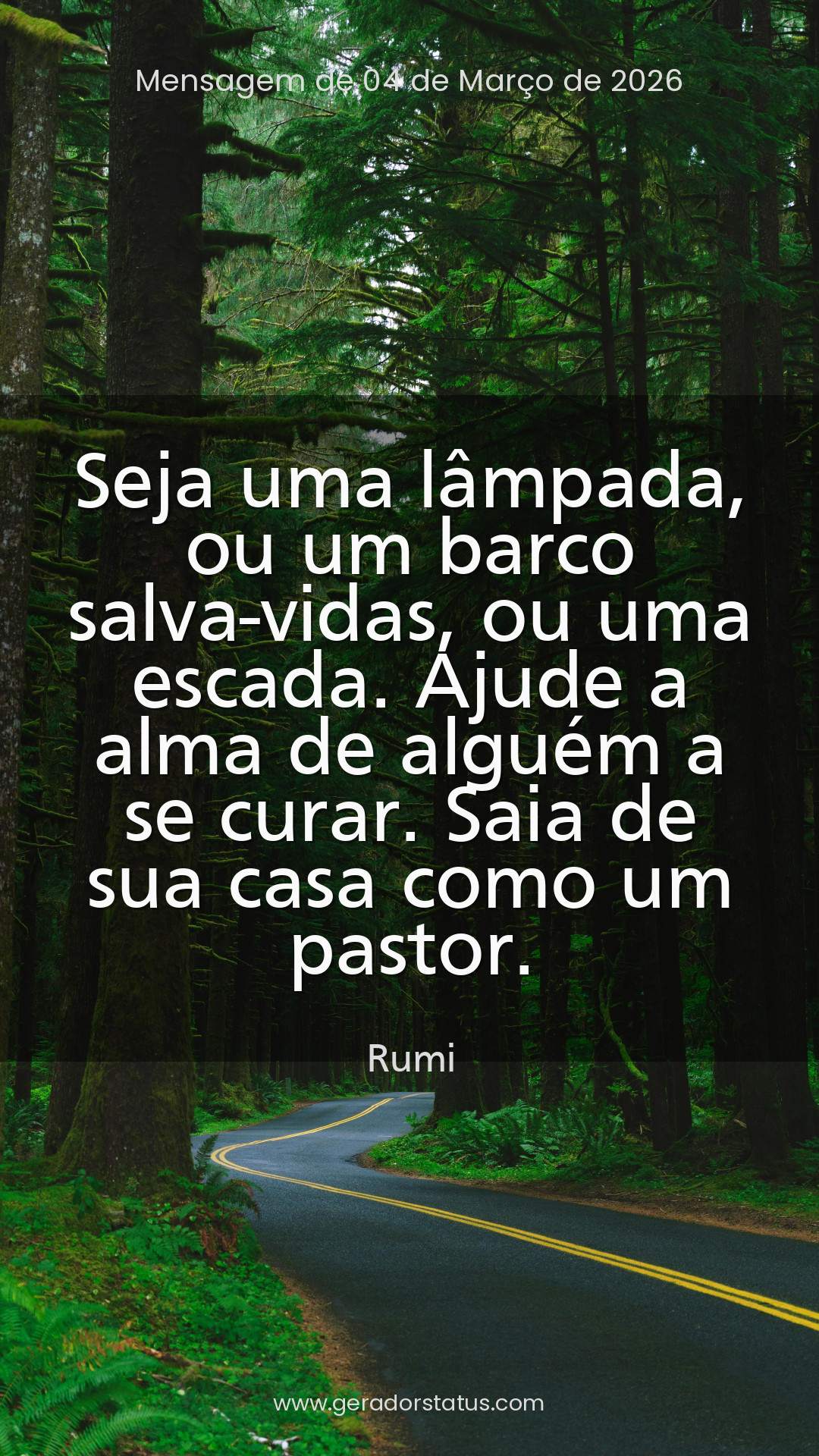 Status do dia: Reflexão