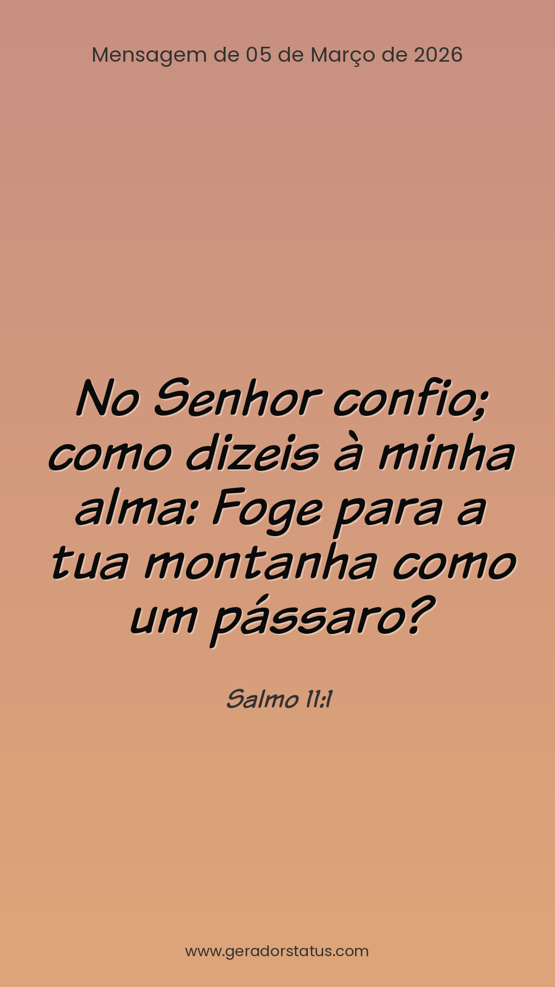 Status do dia: Salmo