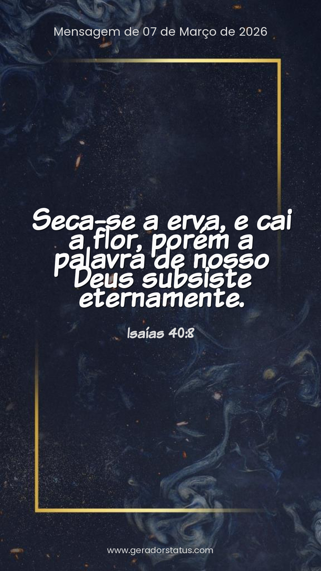 Status do dia: Versículo