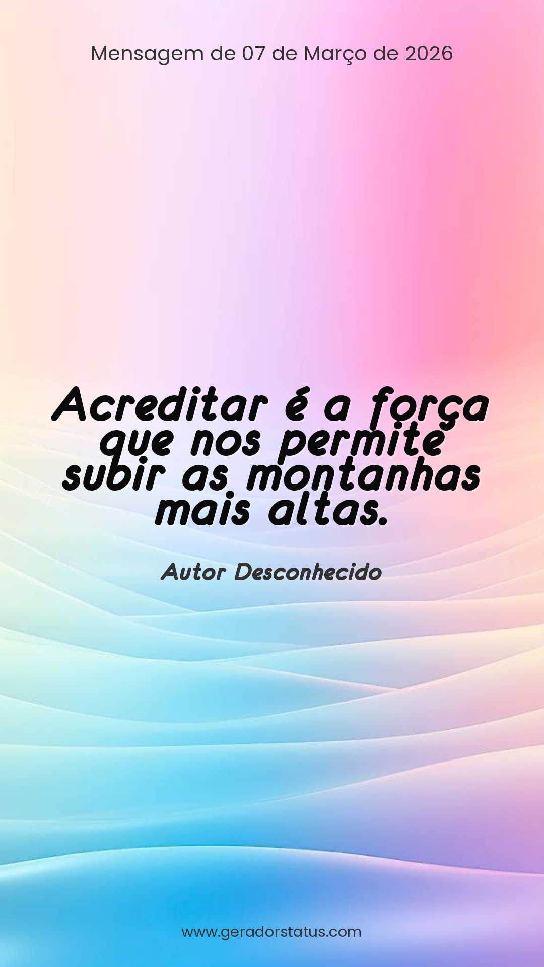 Status do dia: Reflexão