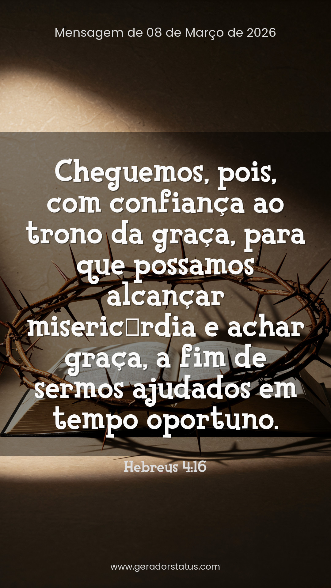 Status do dia: Versículo