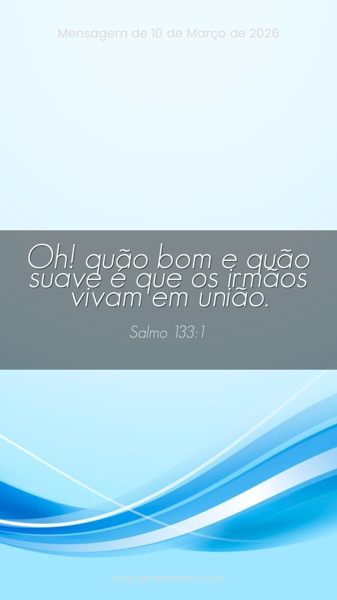 Status do dia: Salmo