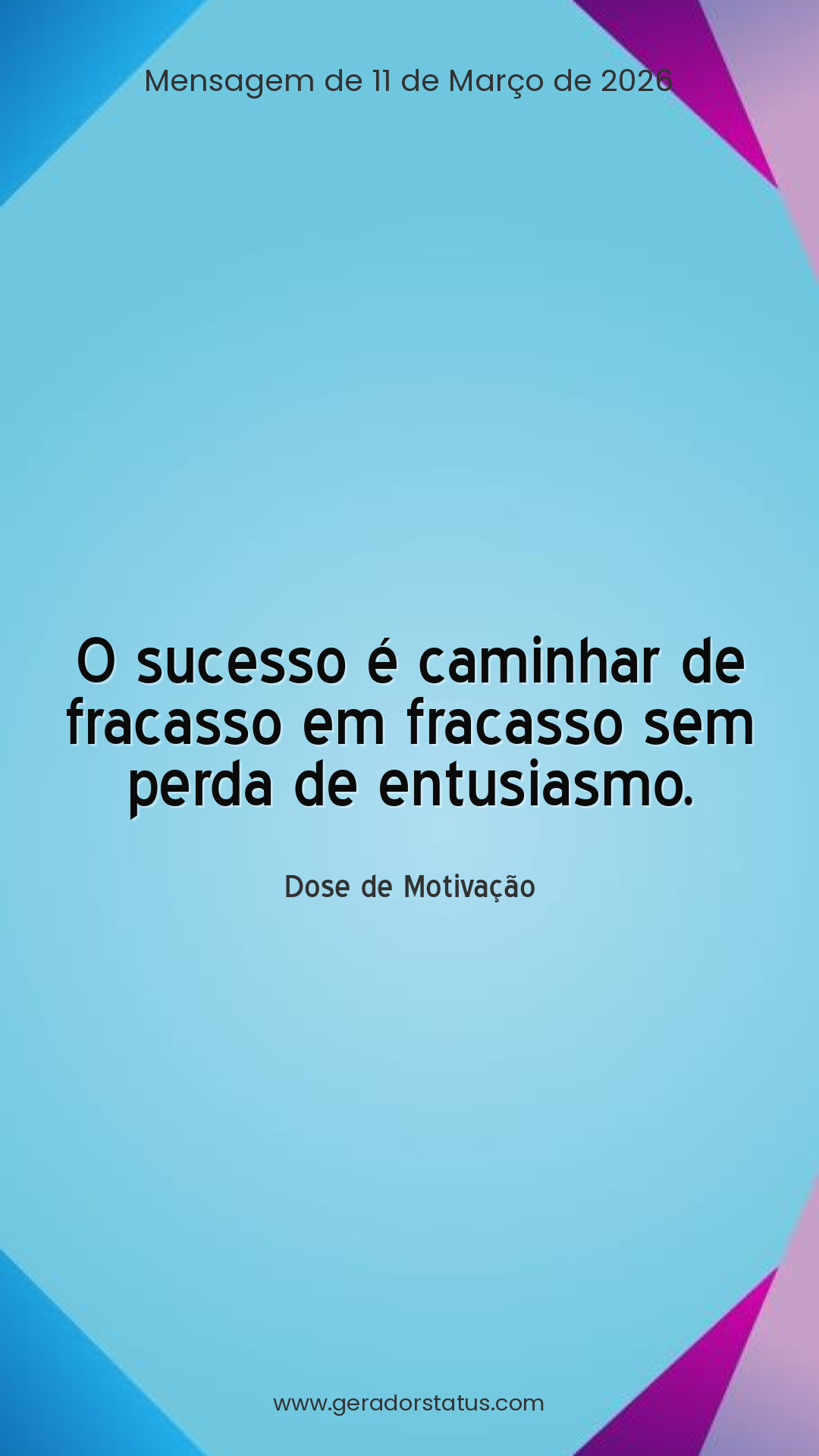 Status do dia: Motivacional