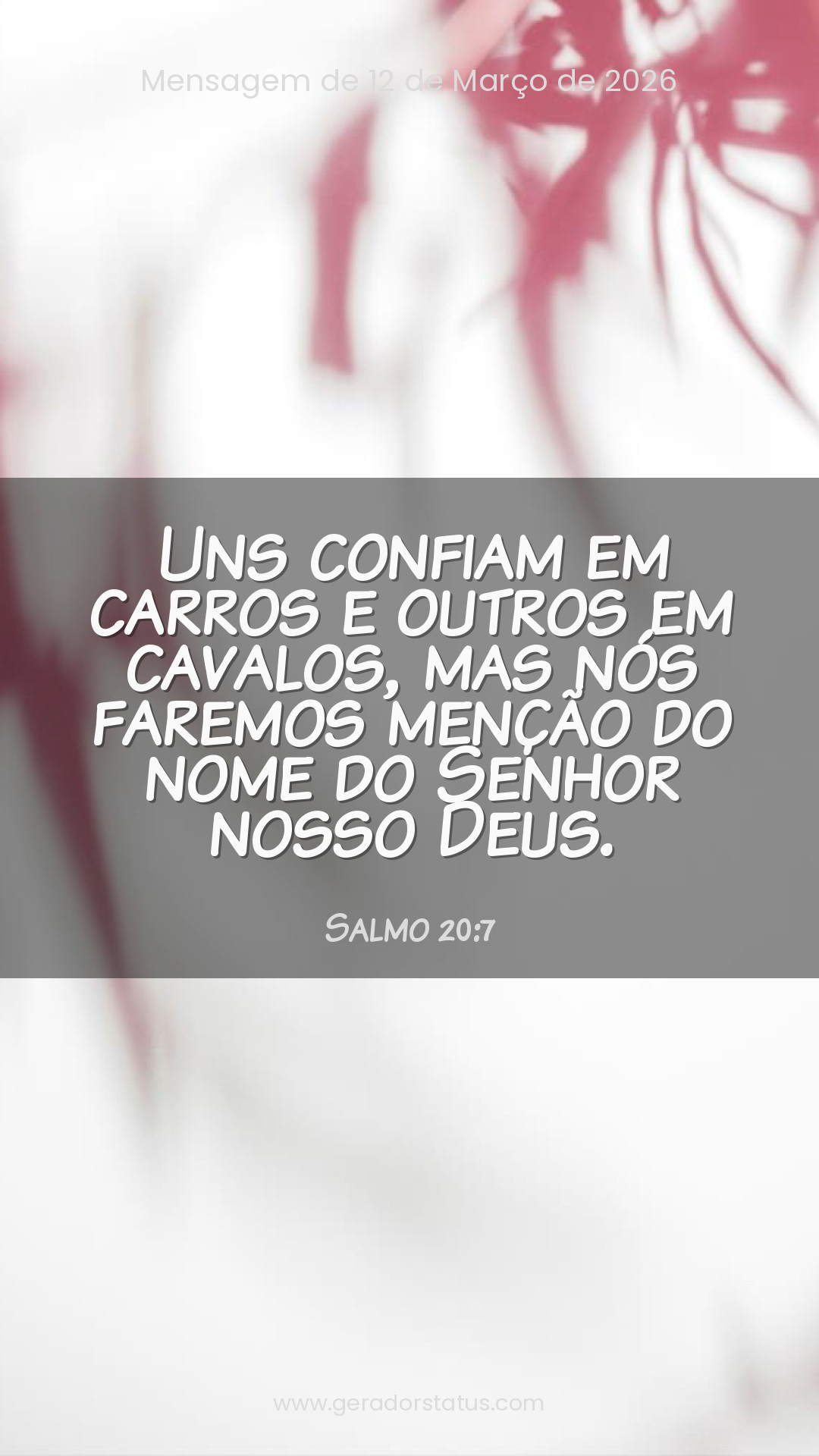 Status do dia: Salmo