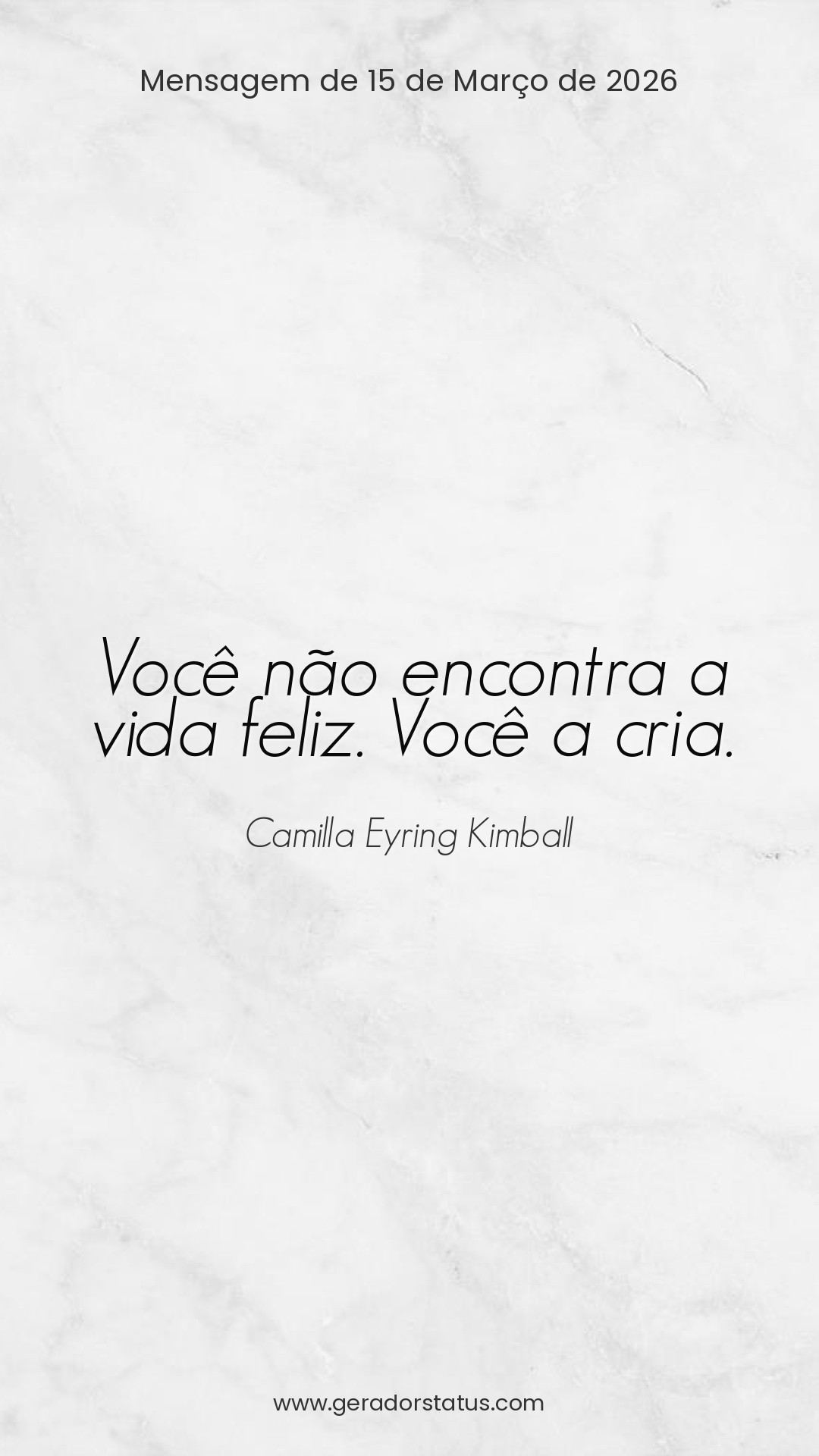 Status do dia: Reflexão