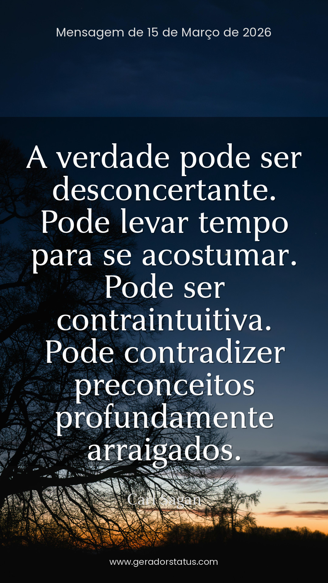 Status do dia: Citação