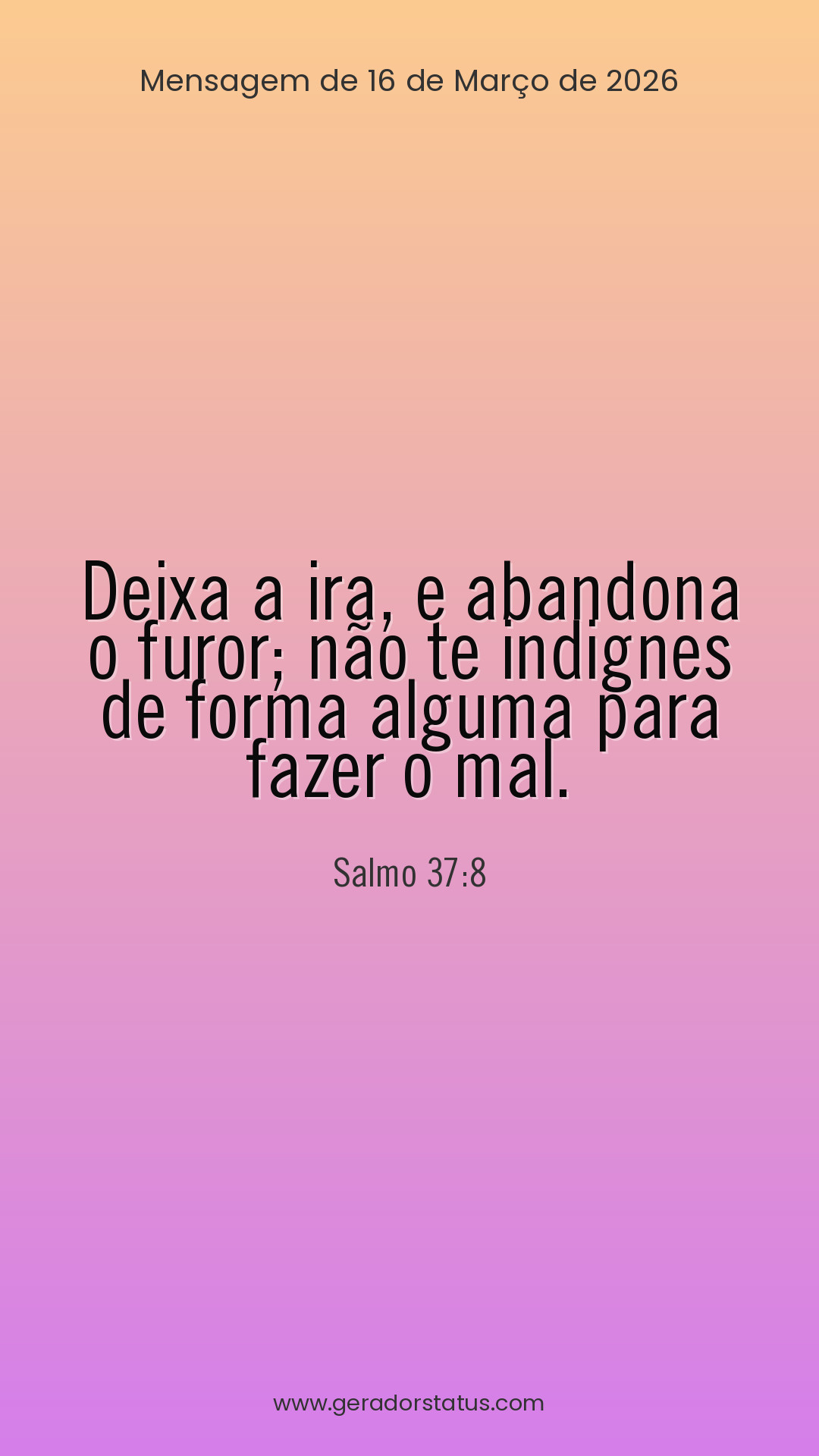 Status do dia: Salmo