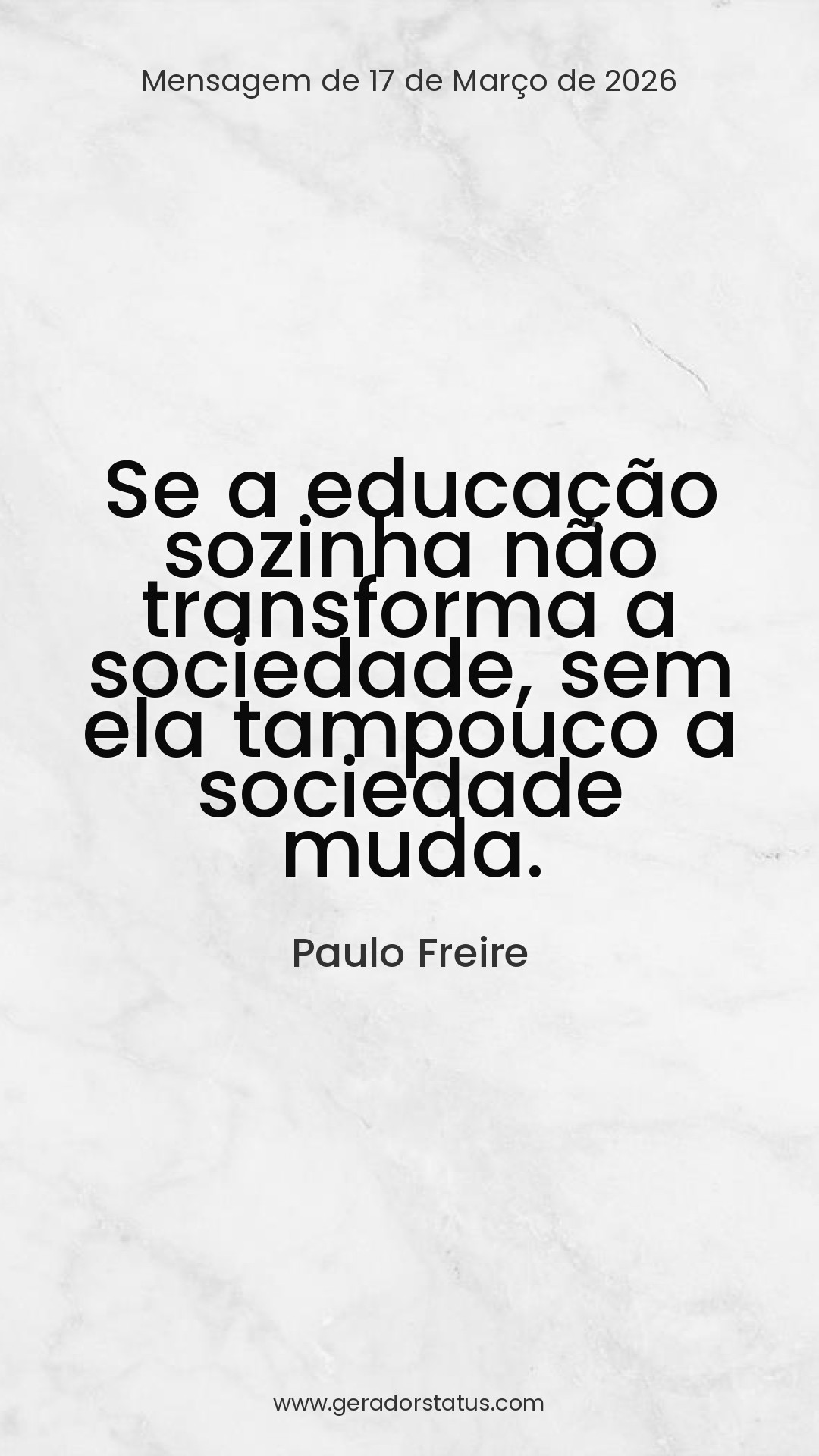 Status do dia: Citação