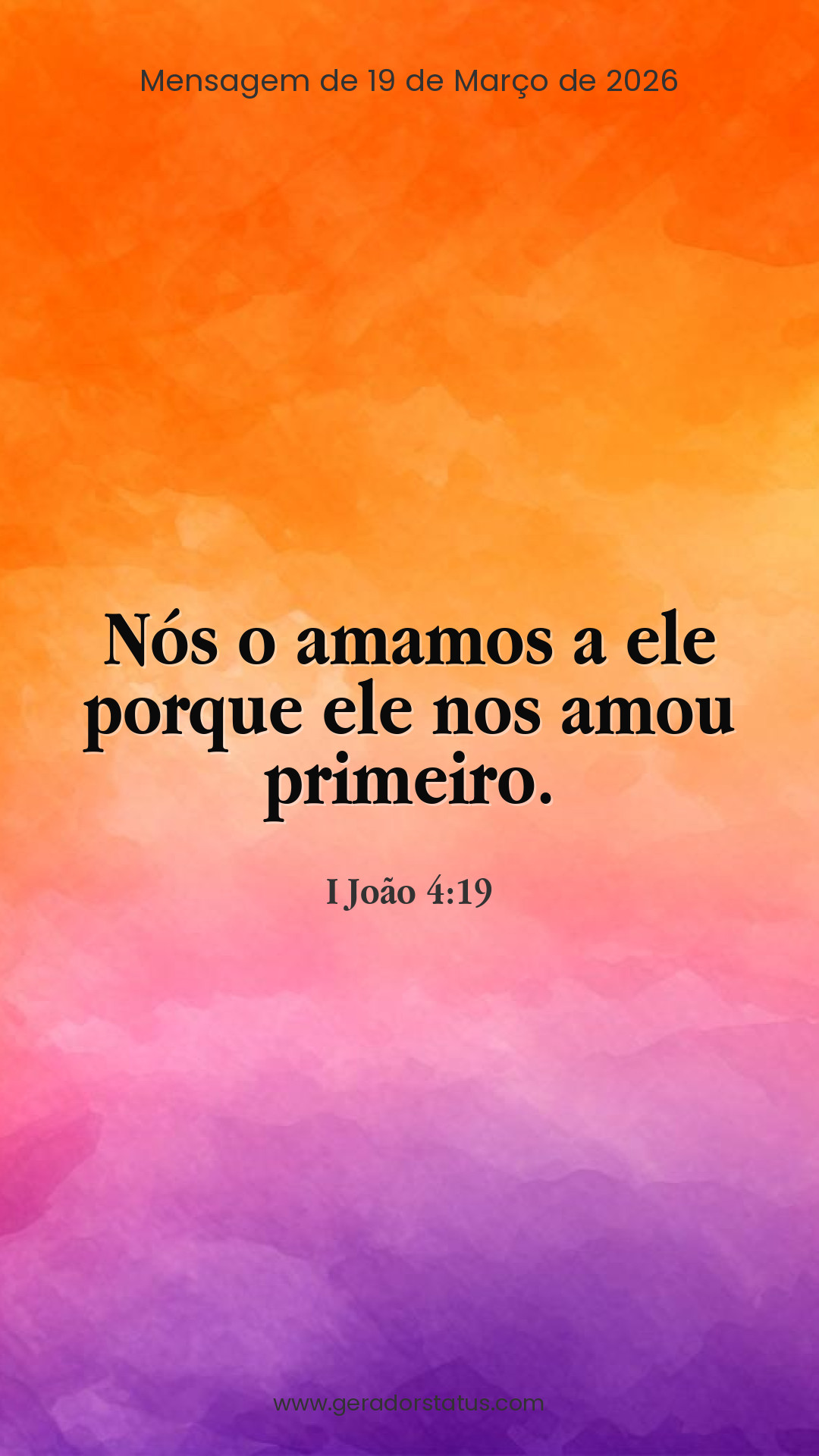 Status do dia: Versículo