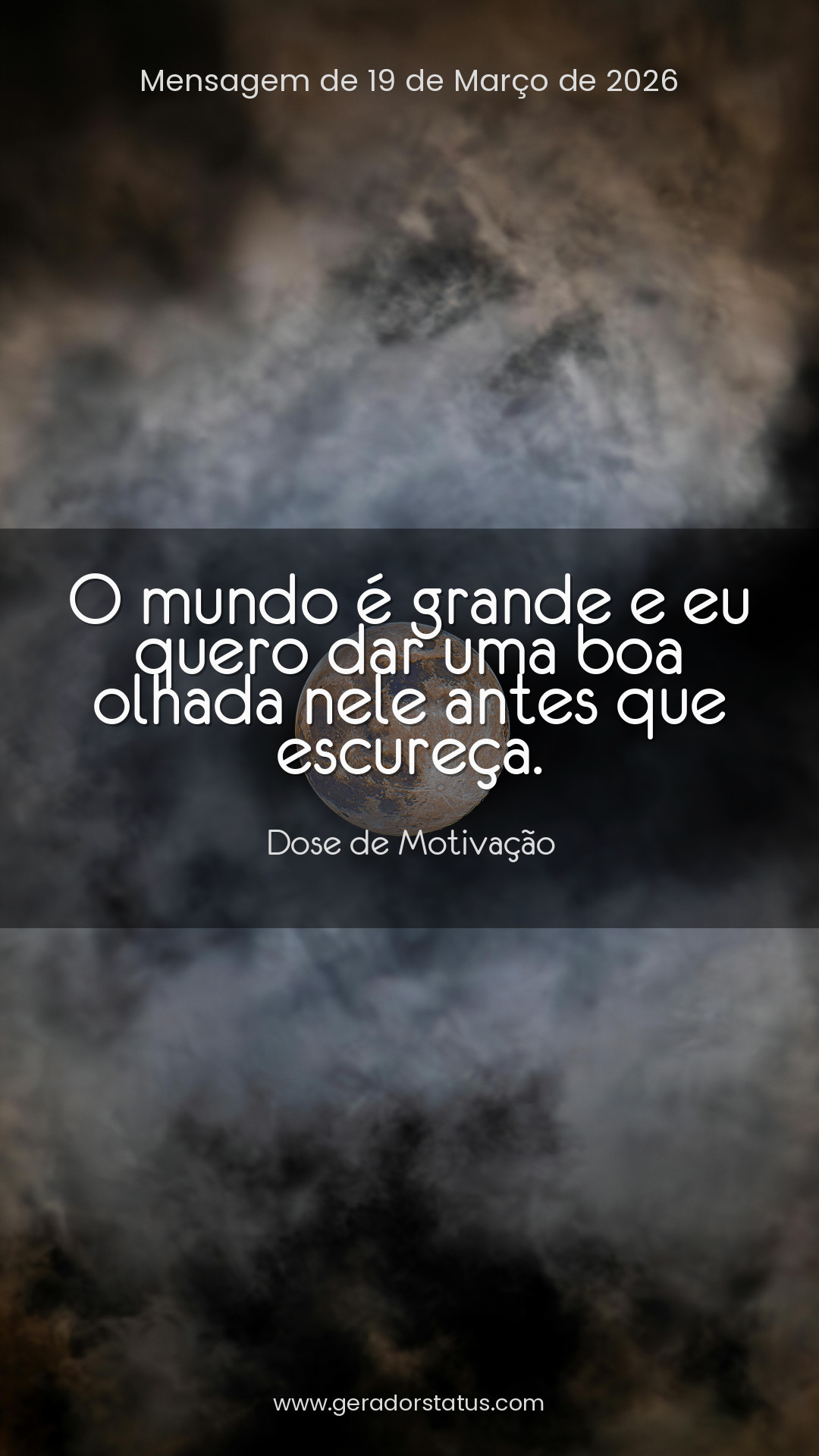 Status do dia: Motivacional