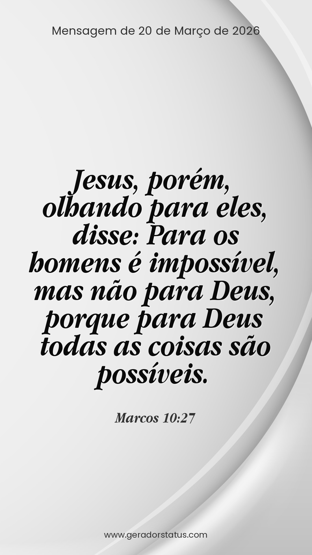 Status do dia: Versículo