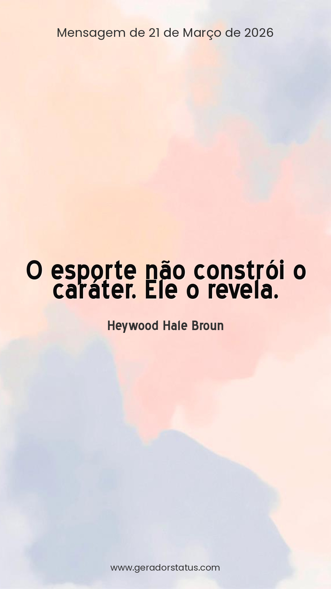 Status do dia: Citação