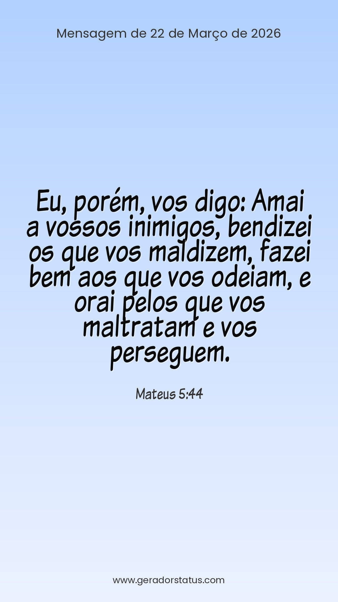 Status do dia: Versículo