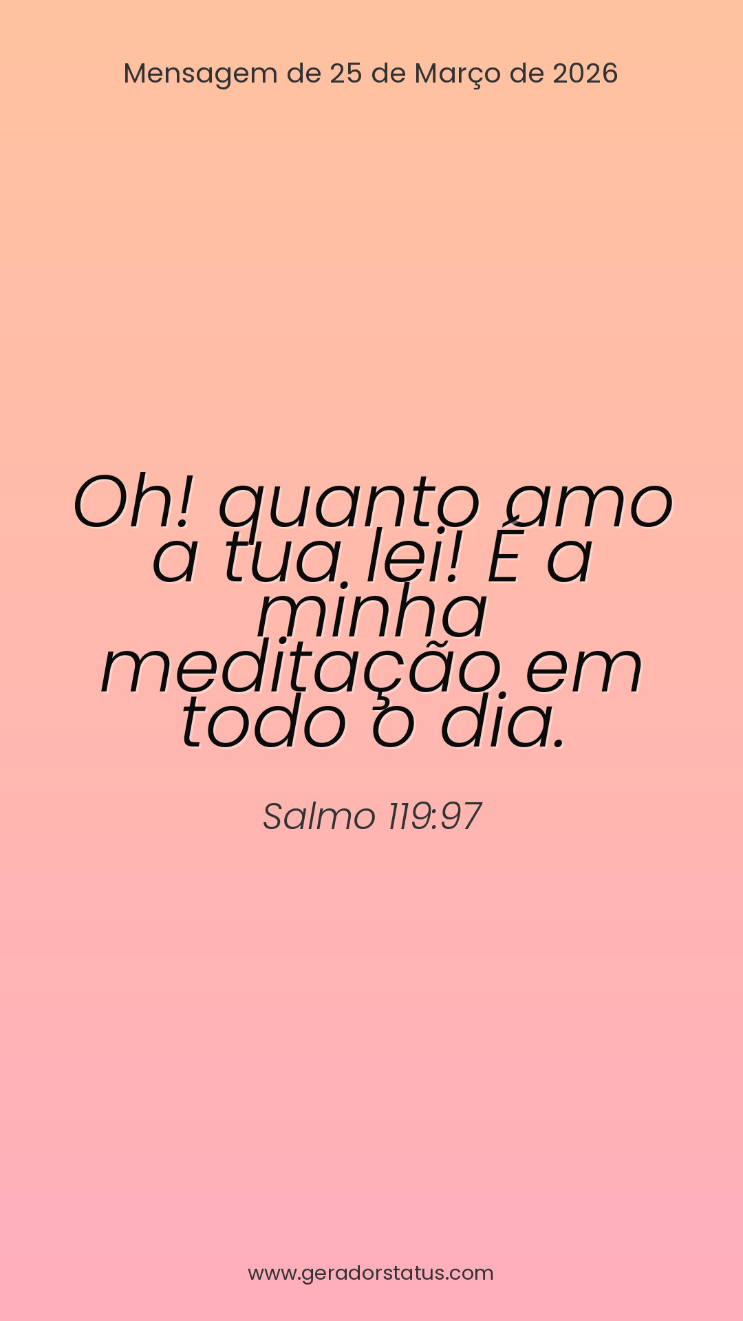 Status do dia: Salmo