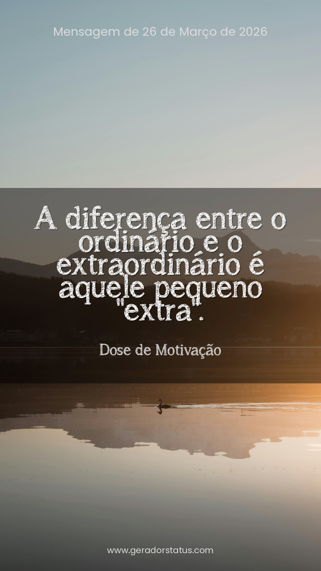 Status do dia: Motivacional