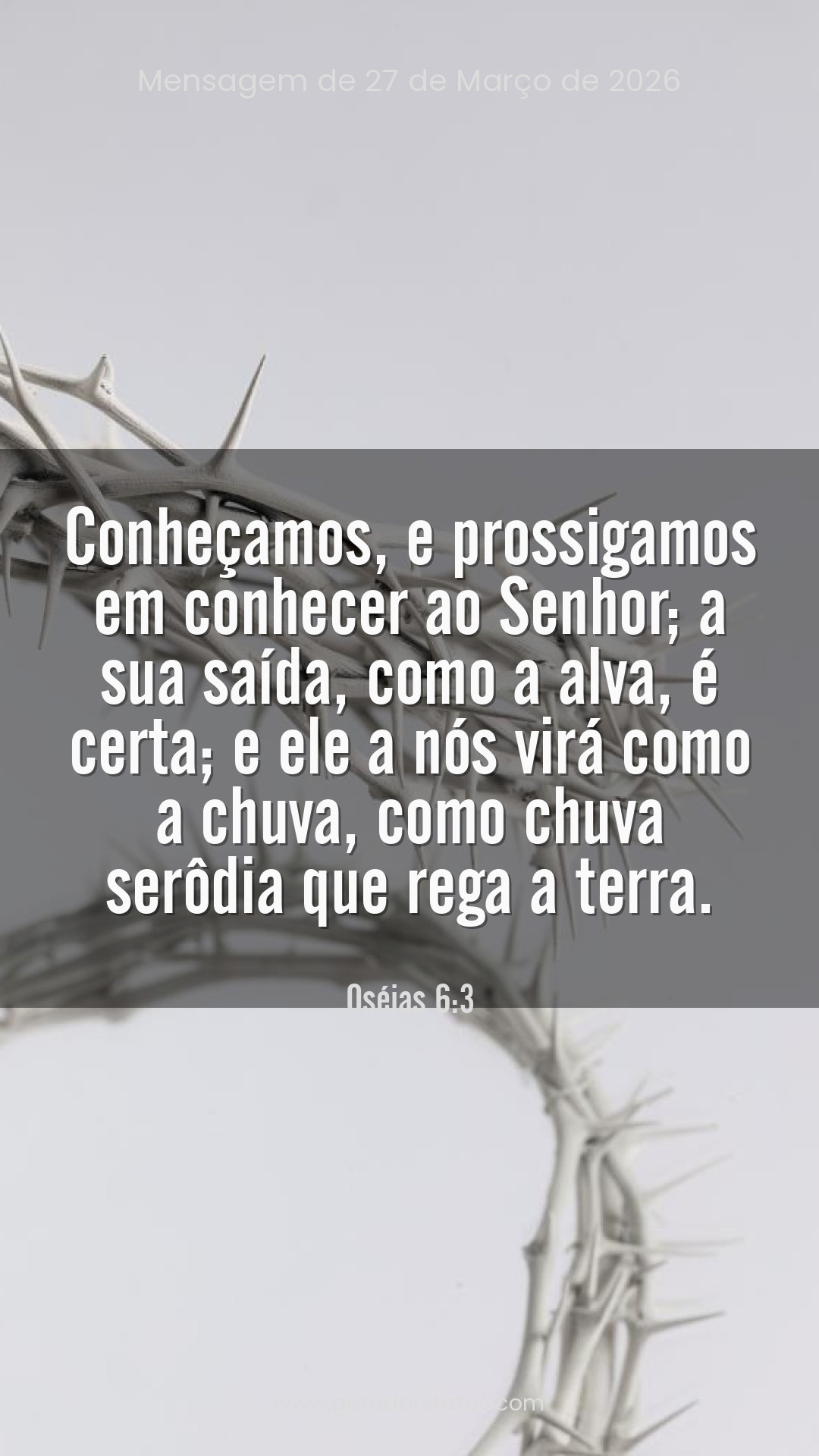 Status do dia: Versículo