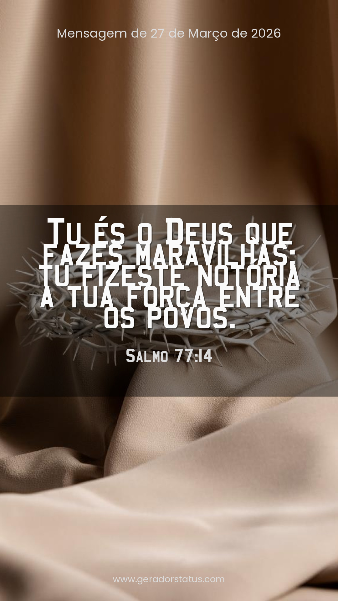 Status do dia: Salmo