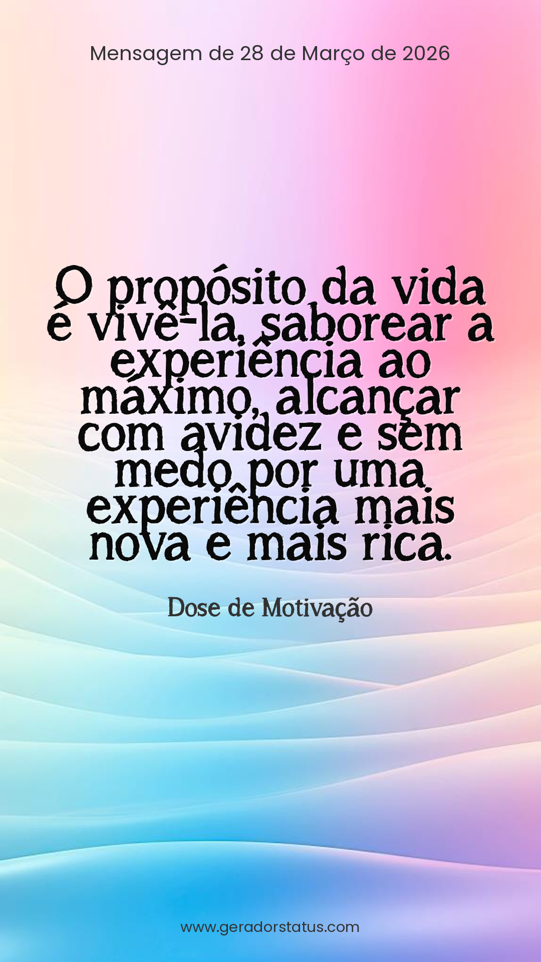 Status do dia: Motivacional