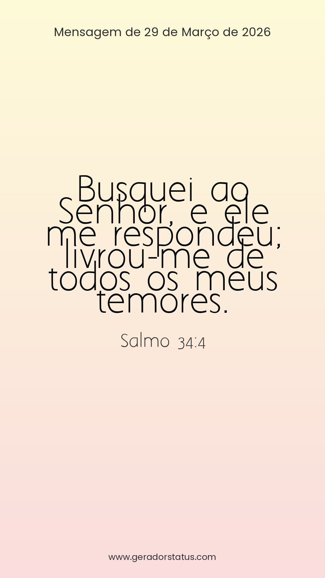 Status do dia: Salmo