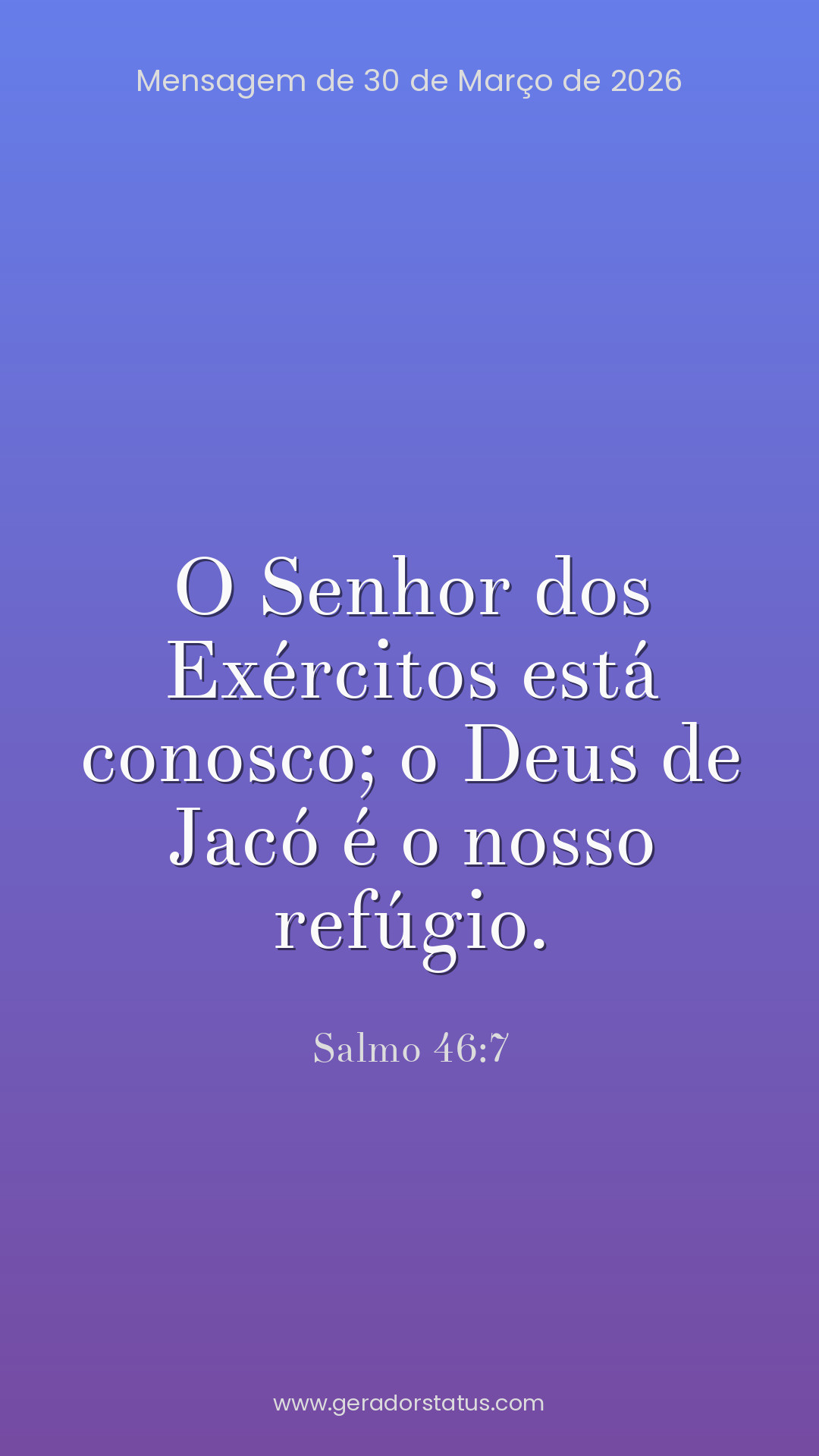 Status do dia: Salmo