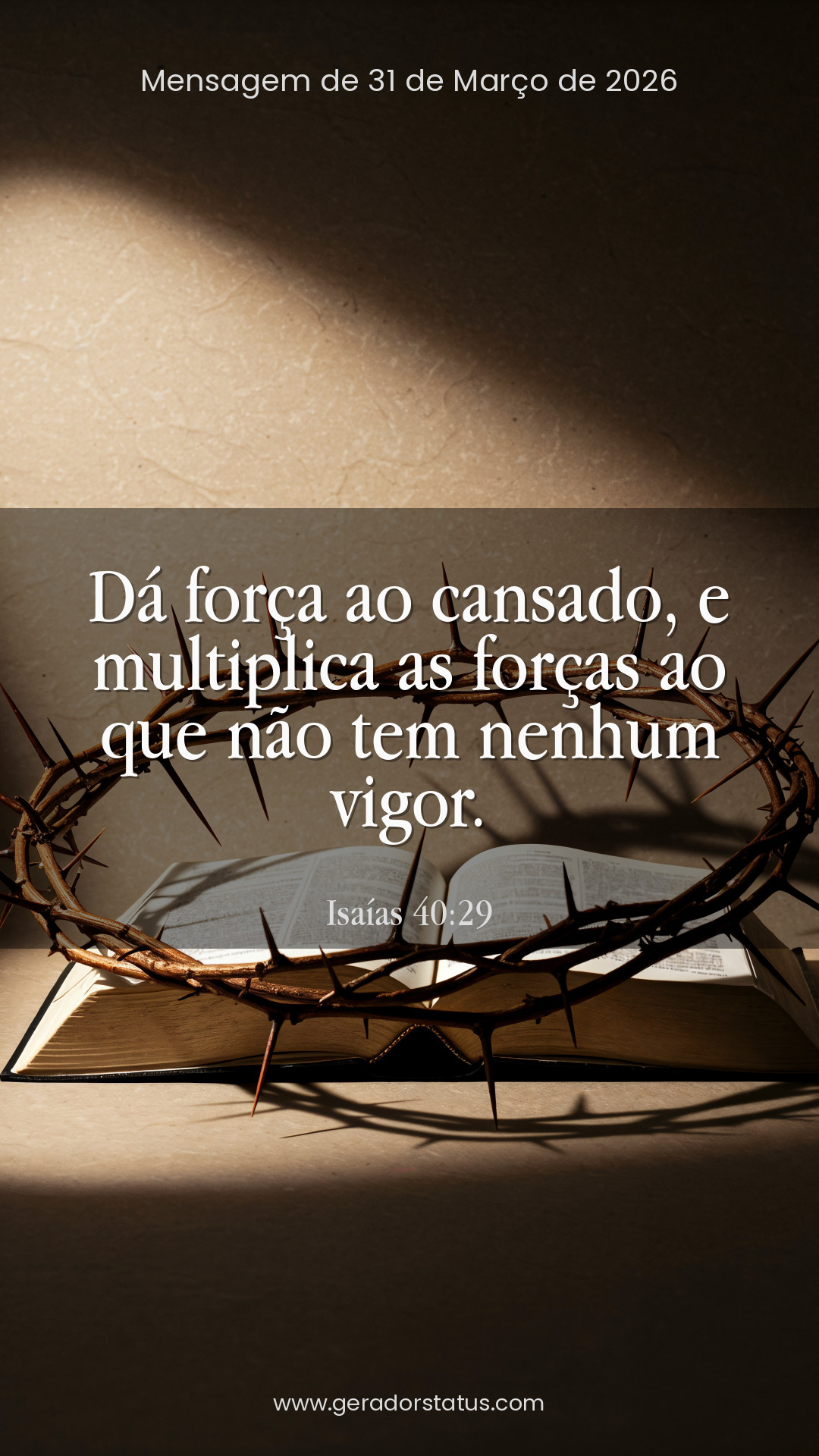 Status do dia: Versículo