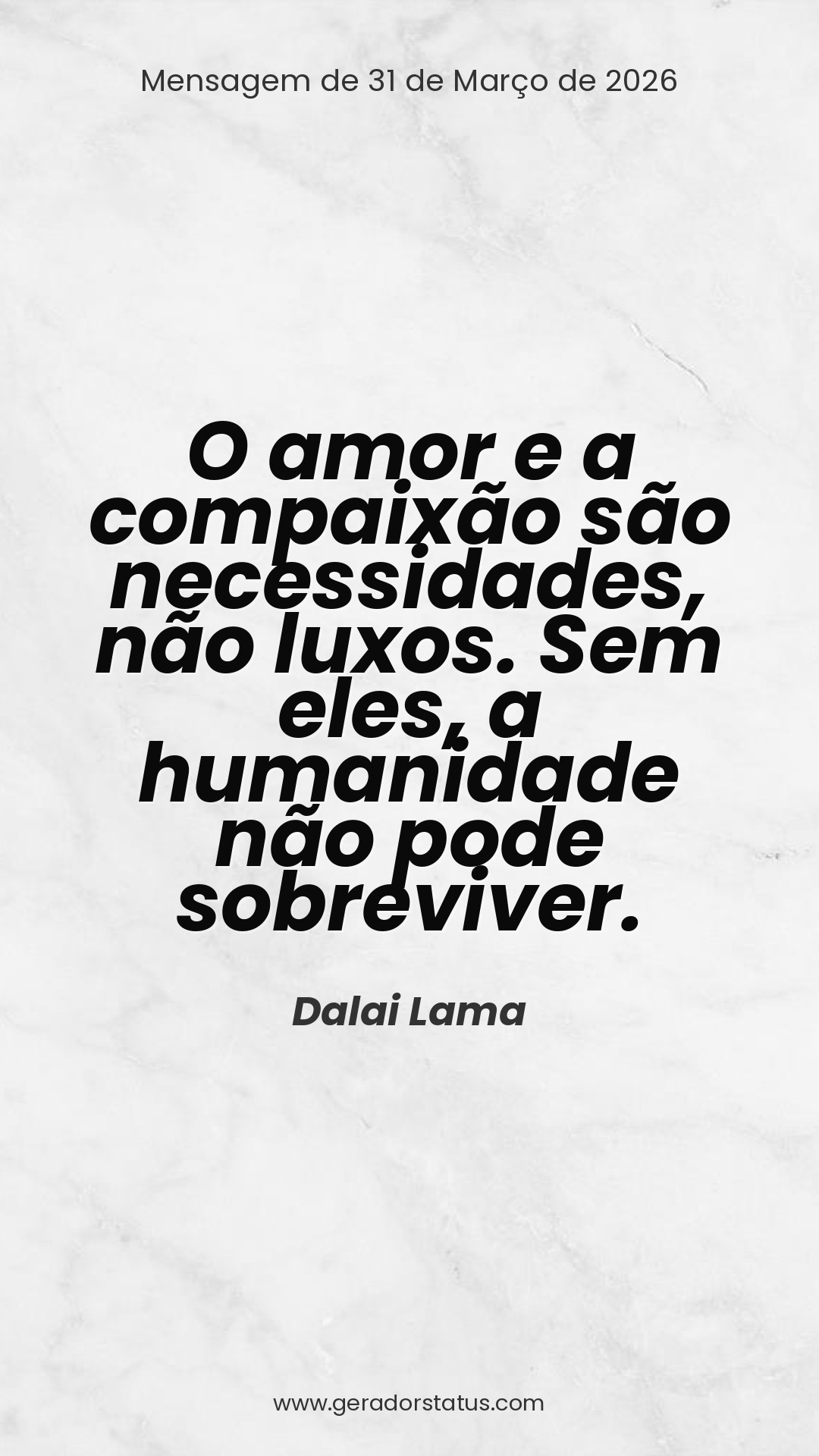 Status do dia: Reflexão