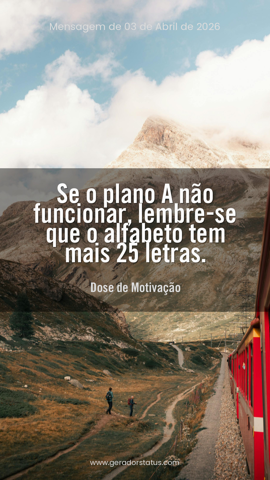 Status do dia: Motivacional