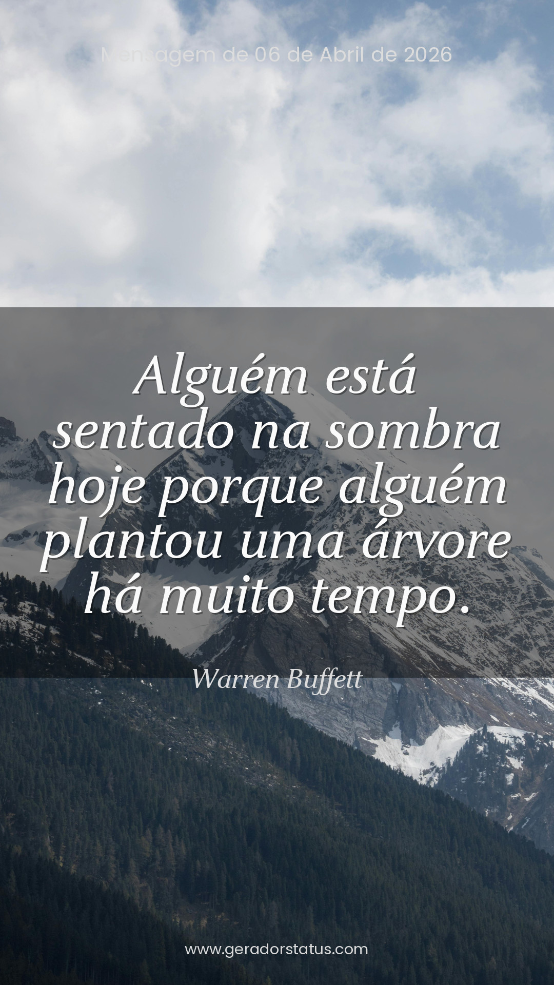 Status do dia: Citação