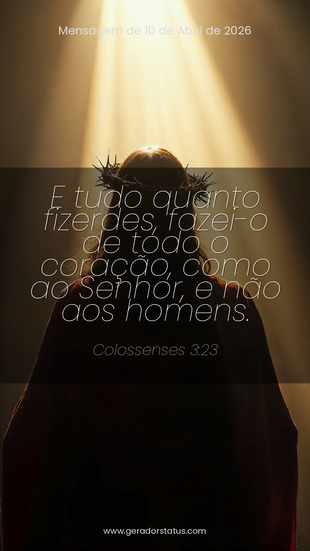 Status do dia: Versículo