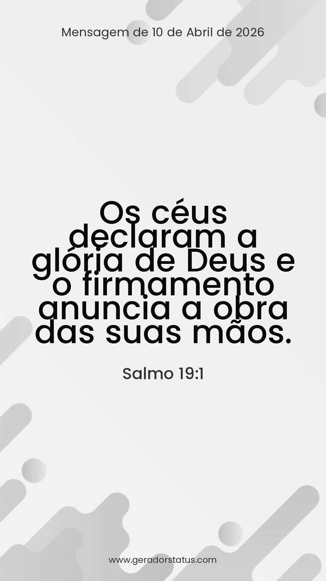 Status do dia: Salmo