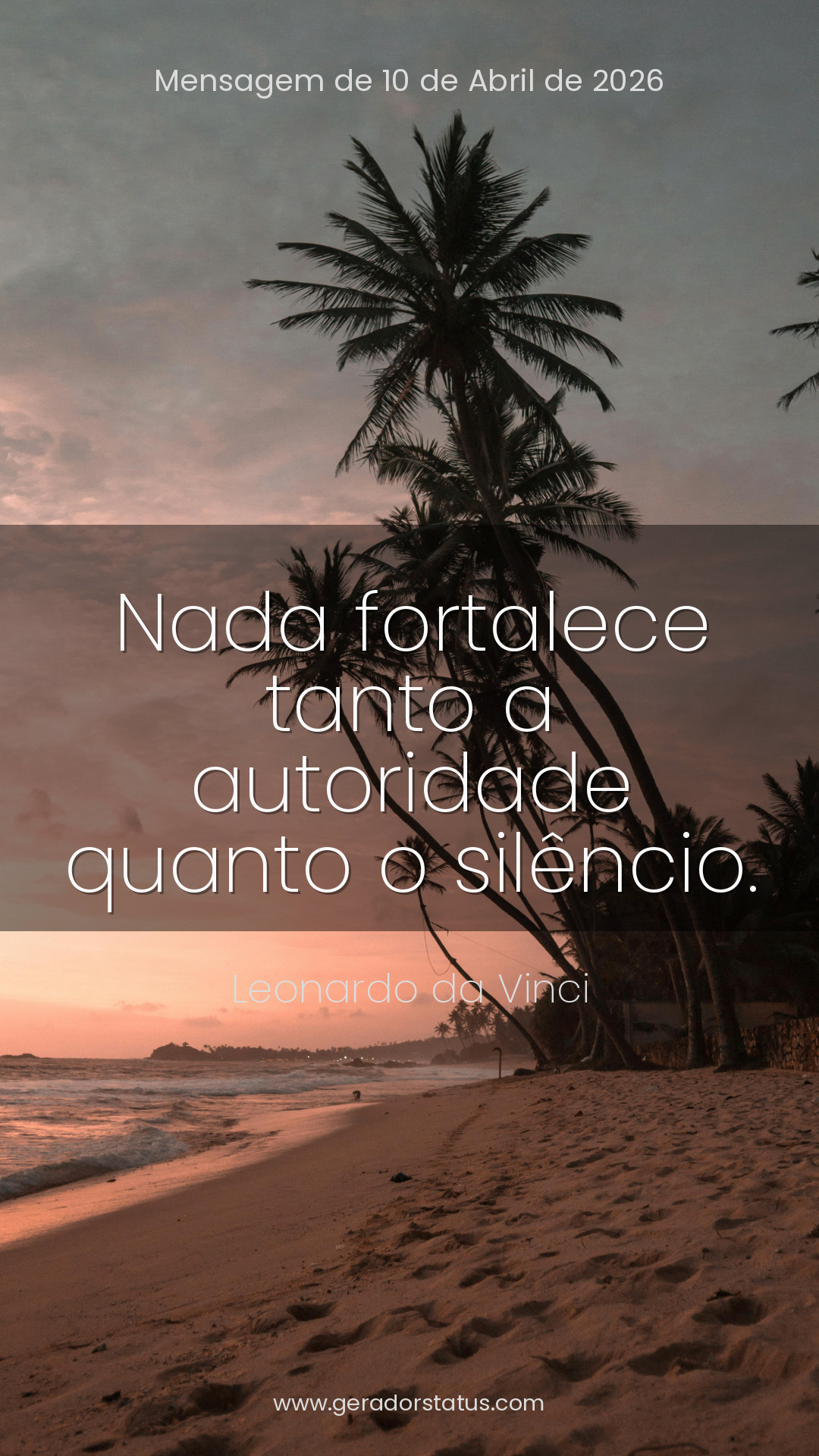 Status do dia: Reflexão