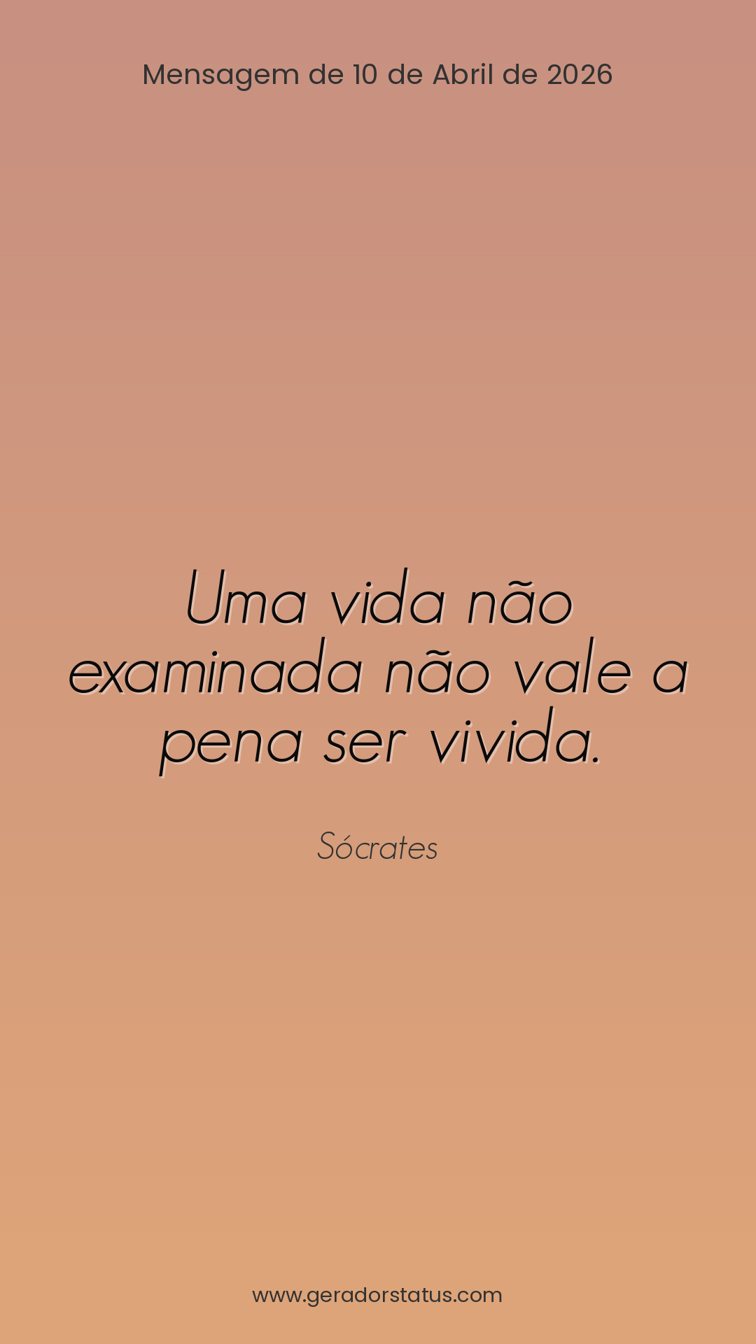 Status do dia: Citação