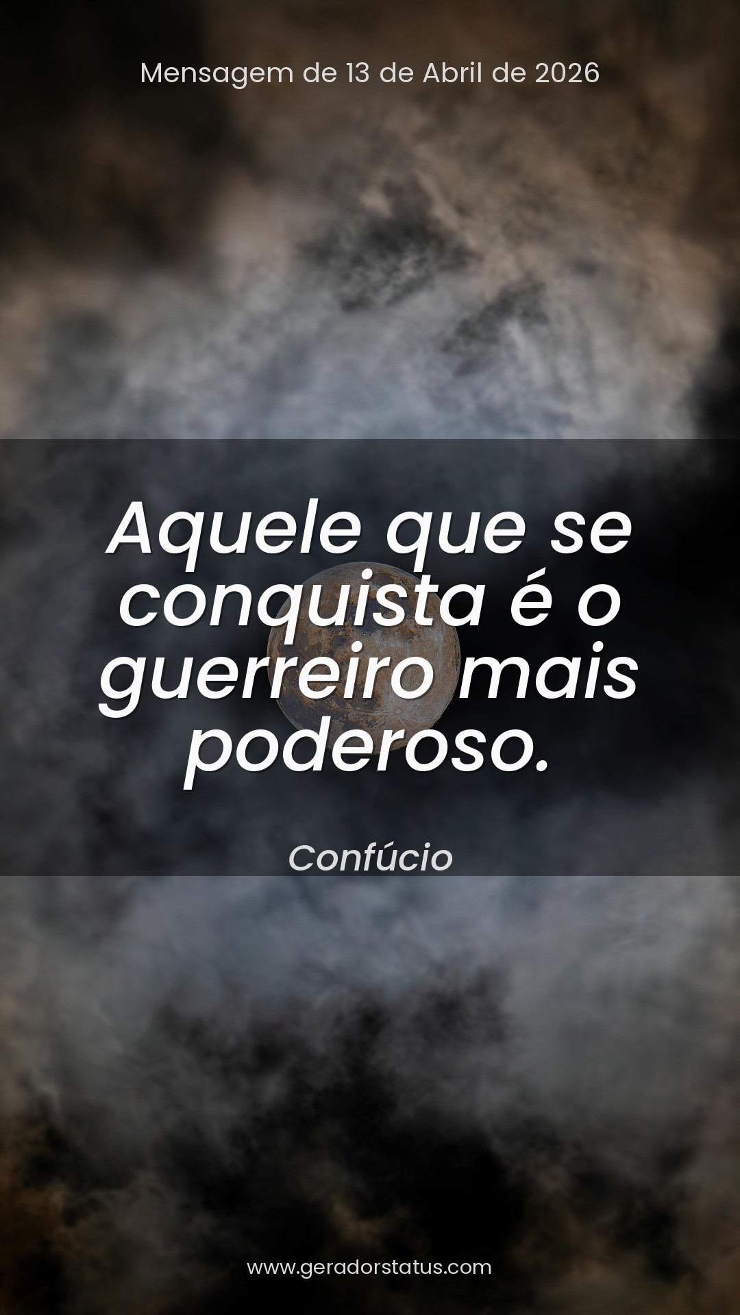 Status do dia: Reflexão