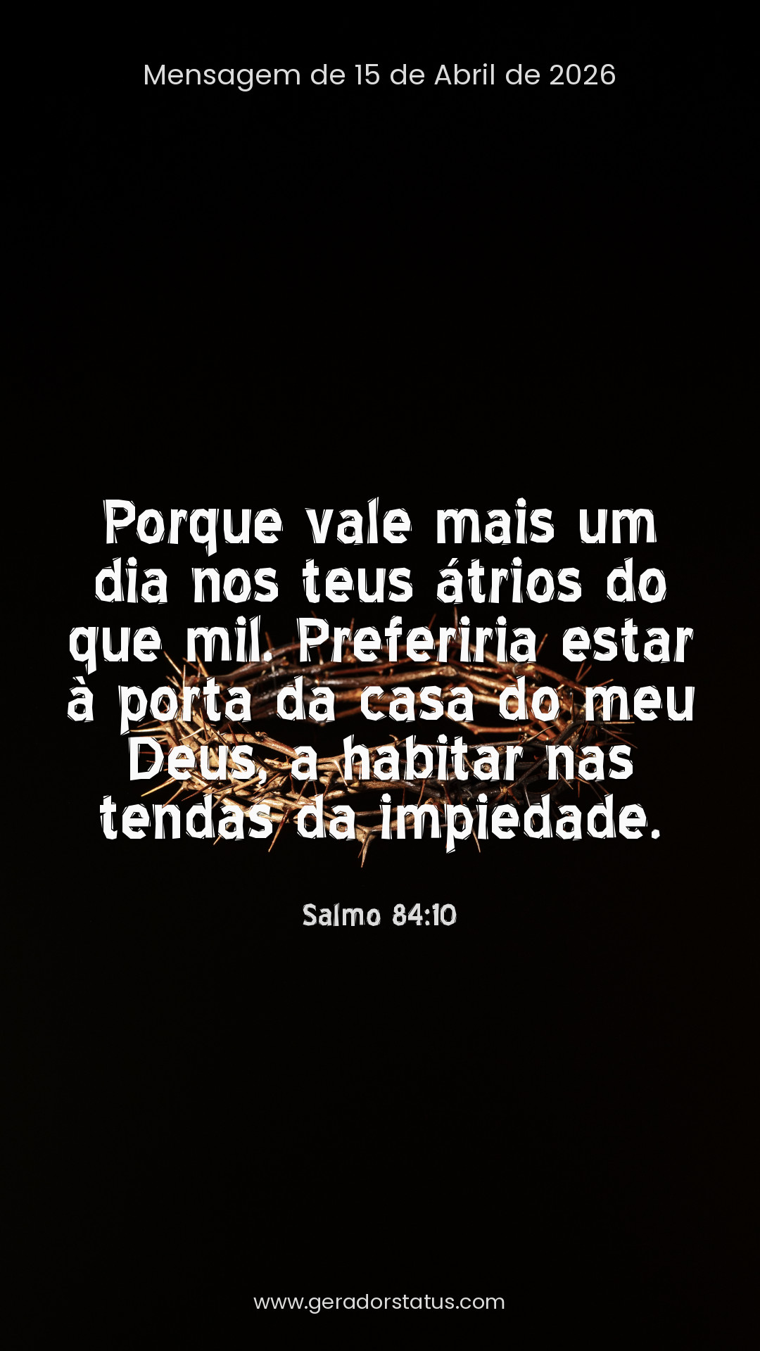 Status do dia: Salmo