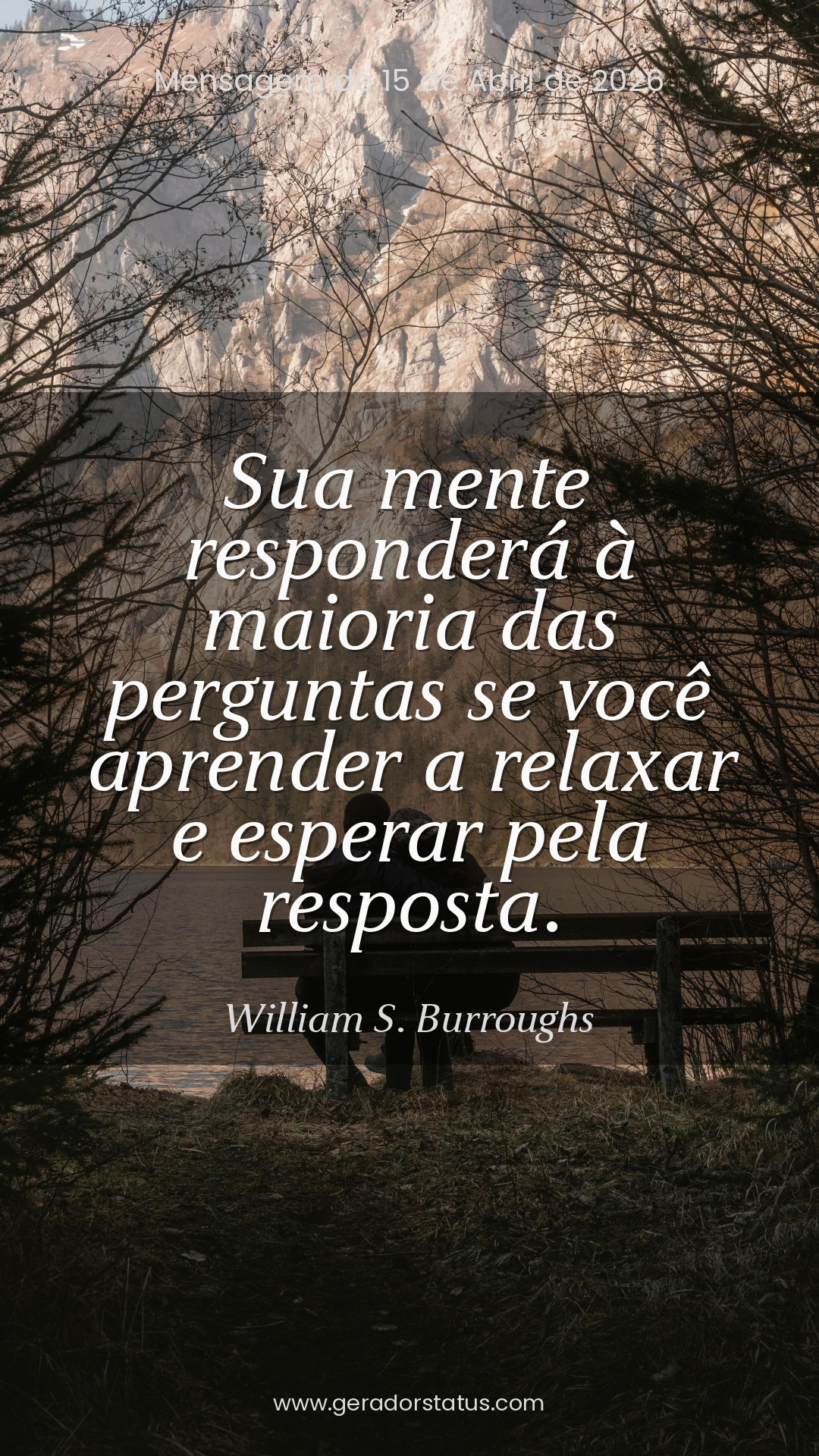 Status do dia: Reflexão